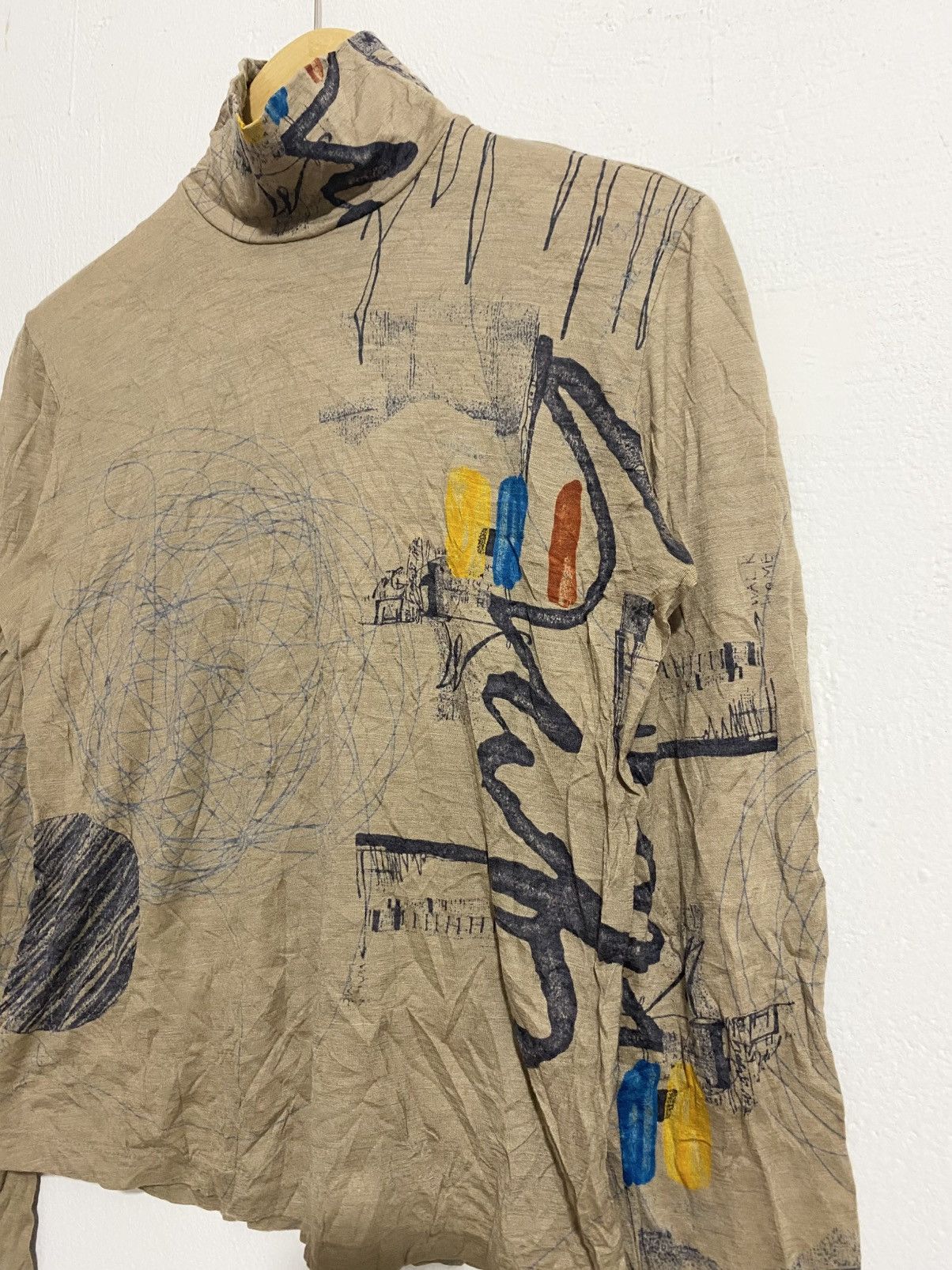 If Six Was Nine 2000's Bajra Japan Longsleeve Abstract Art /Avant Garde/ LGB Size ONE SIZE - 6 Thumbnail