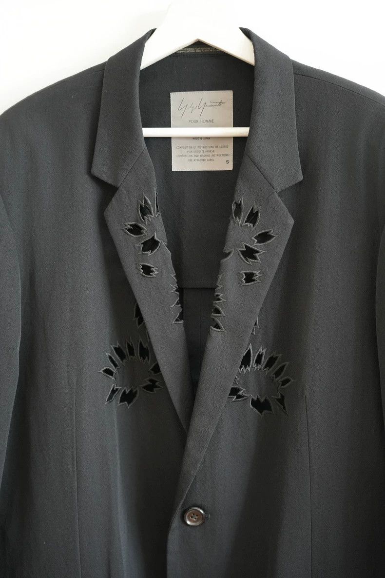 Yohji Yamamoto Yohji Yamamoto size s 96ss Flower and Junior Cutout Collar Size 36S - 3 Thumbnail