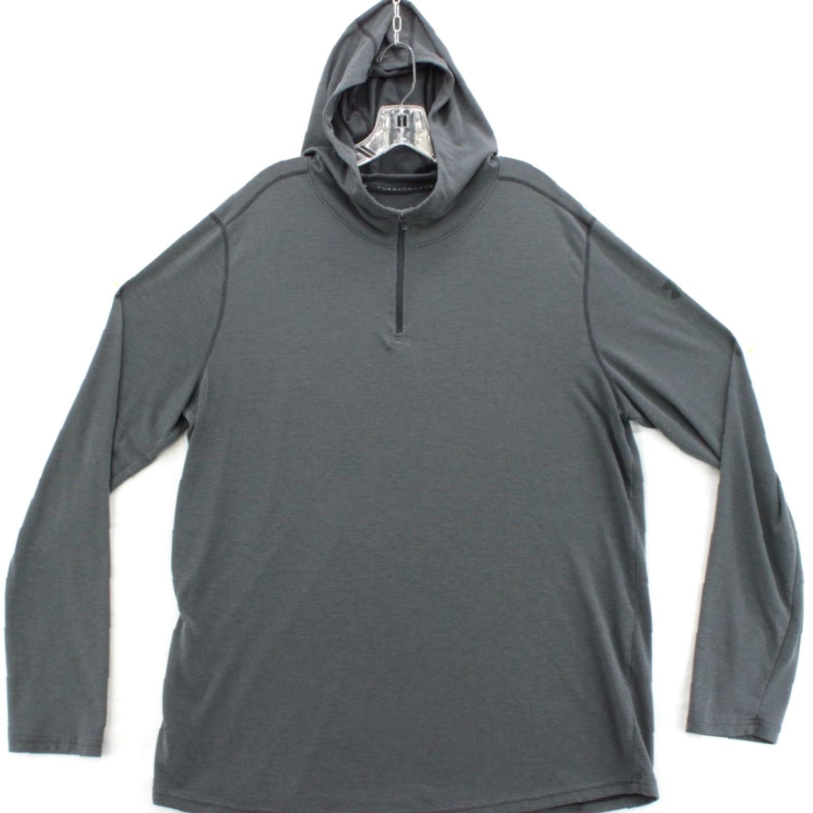 Under Armour Under Armour Threadborne Pullover Mens XL Gray HeatGear Hoodie Athletic Zip Hoodie Size US XL / EU 56 / 4 - 2 Thumbnail
