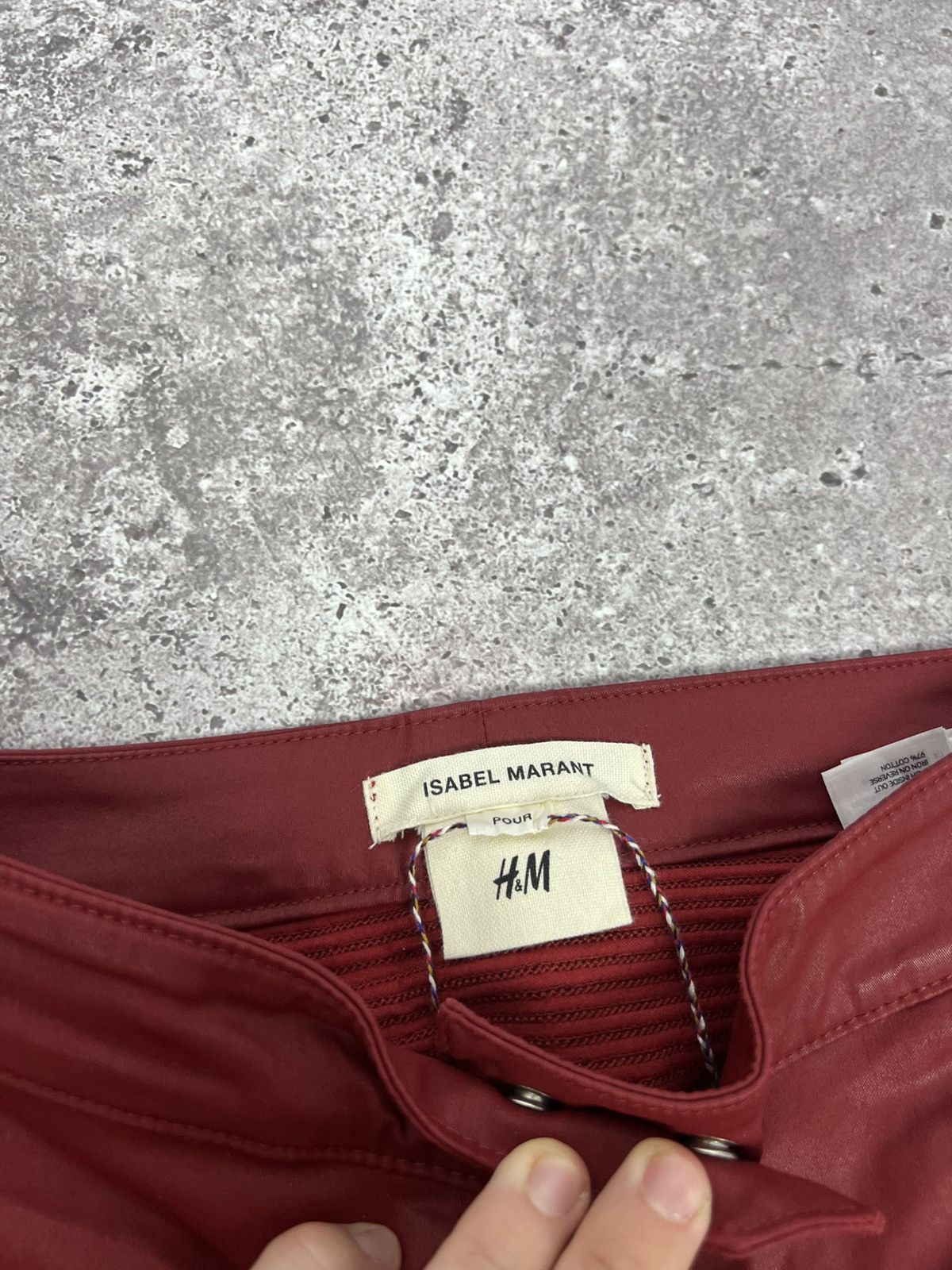 Isabel Marant Isabel Marant x H&M Pants Biker Moto Ankle Faux Leather Size 27" / US 4 / IT 40 - 7 Thumbnail