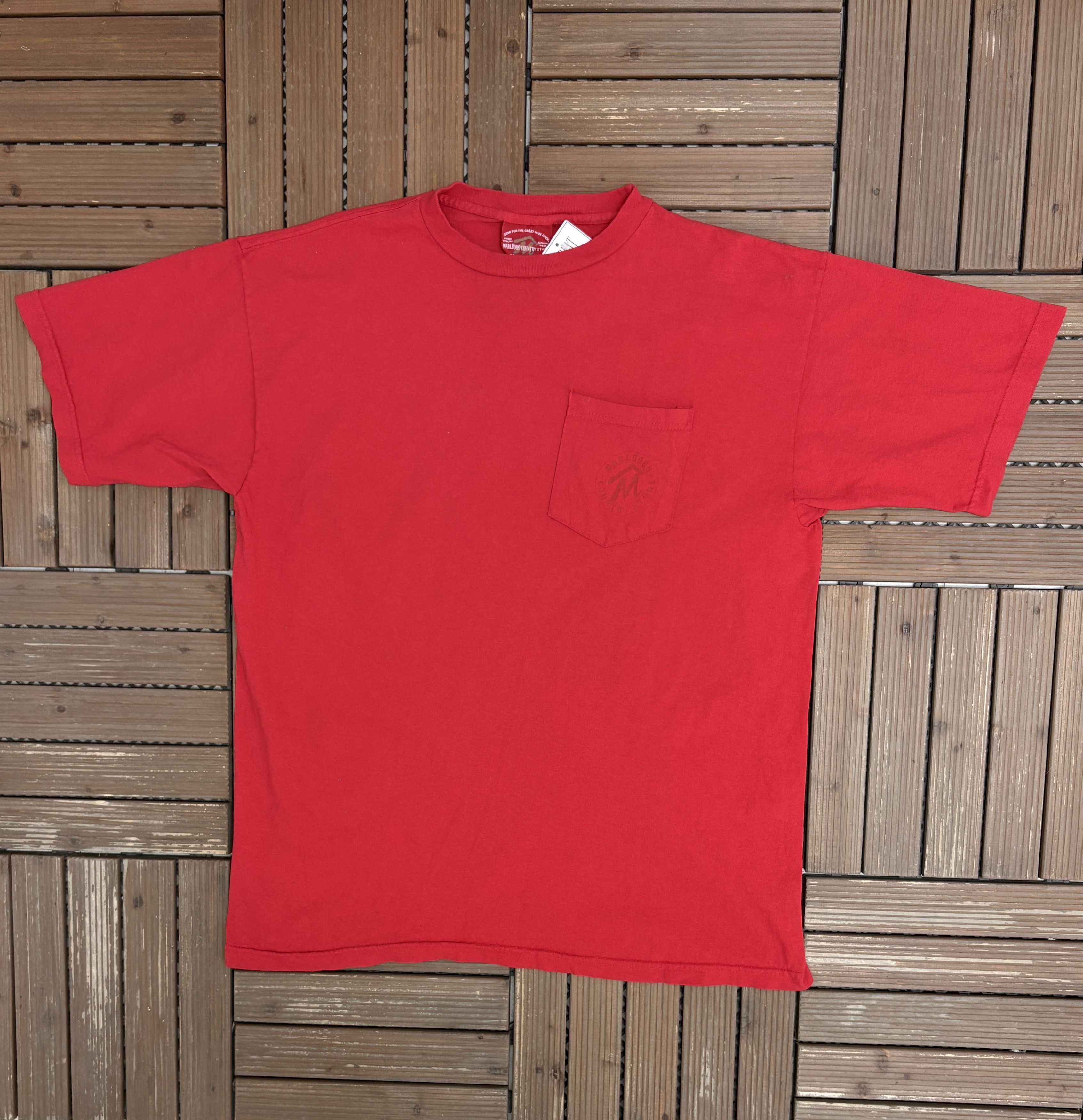 Marlboro × Vintage Marlboro Country Store Cigarettes Vintage Red T-Shirt Tee Size US XL / EU 56 / 4 - 1 Thumbnail