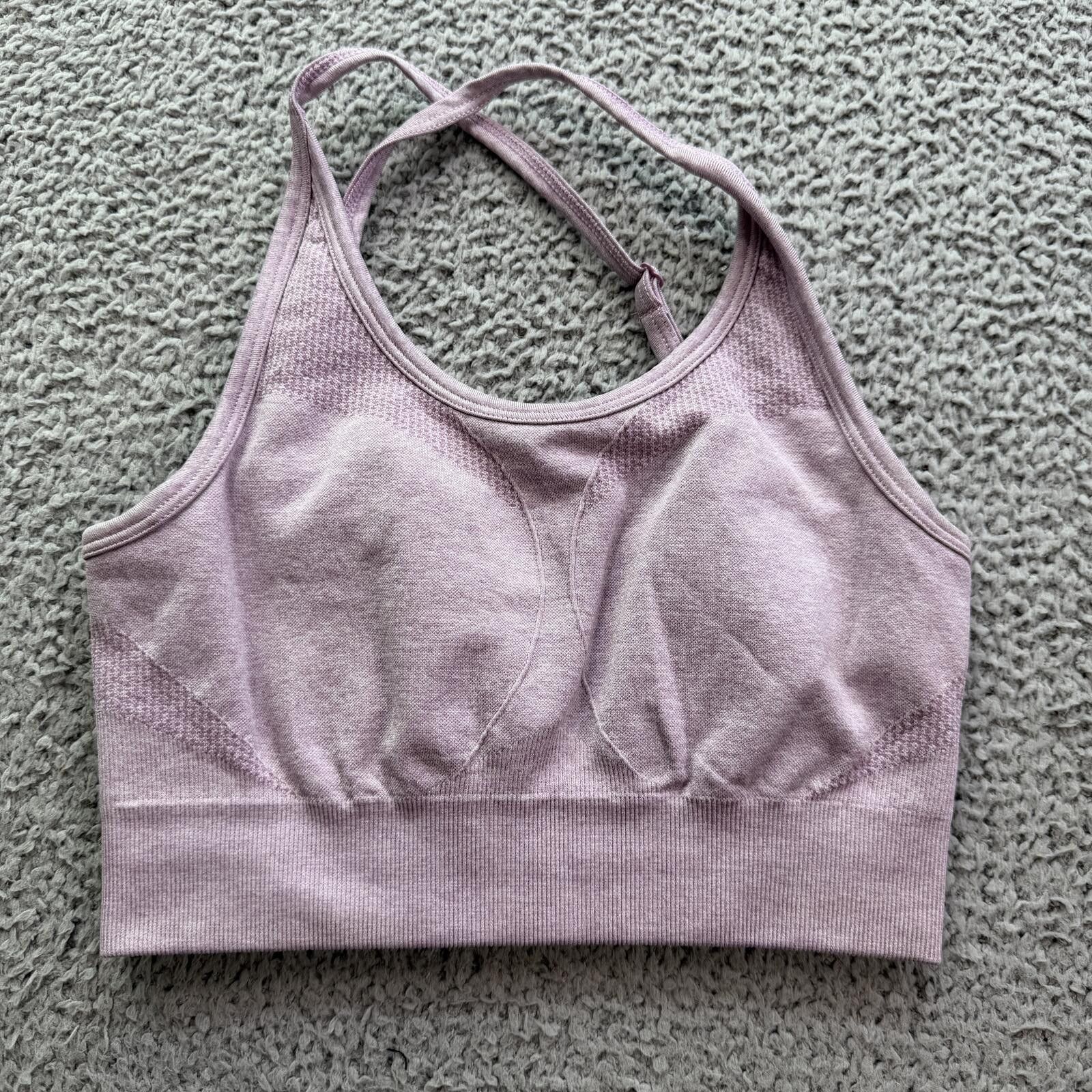 Virgil Abloh AYBL Seamless Sculpt Sports Bra Mauve Pink Adjustable S Size ONE SIZE - 1 Thumbnail