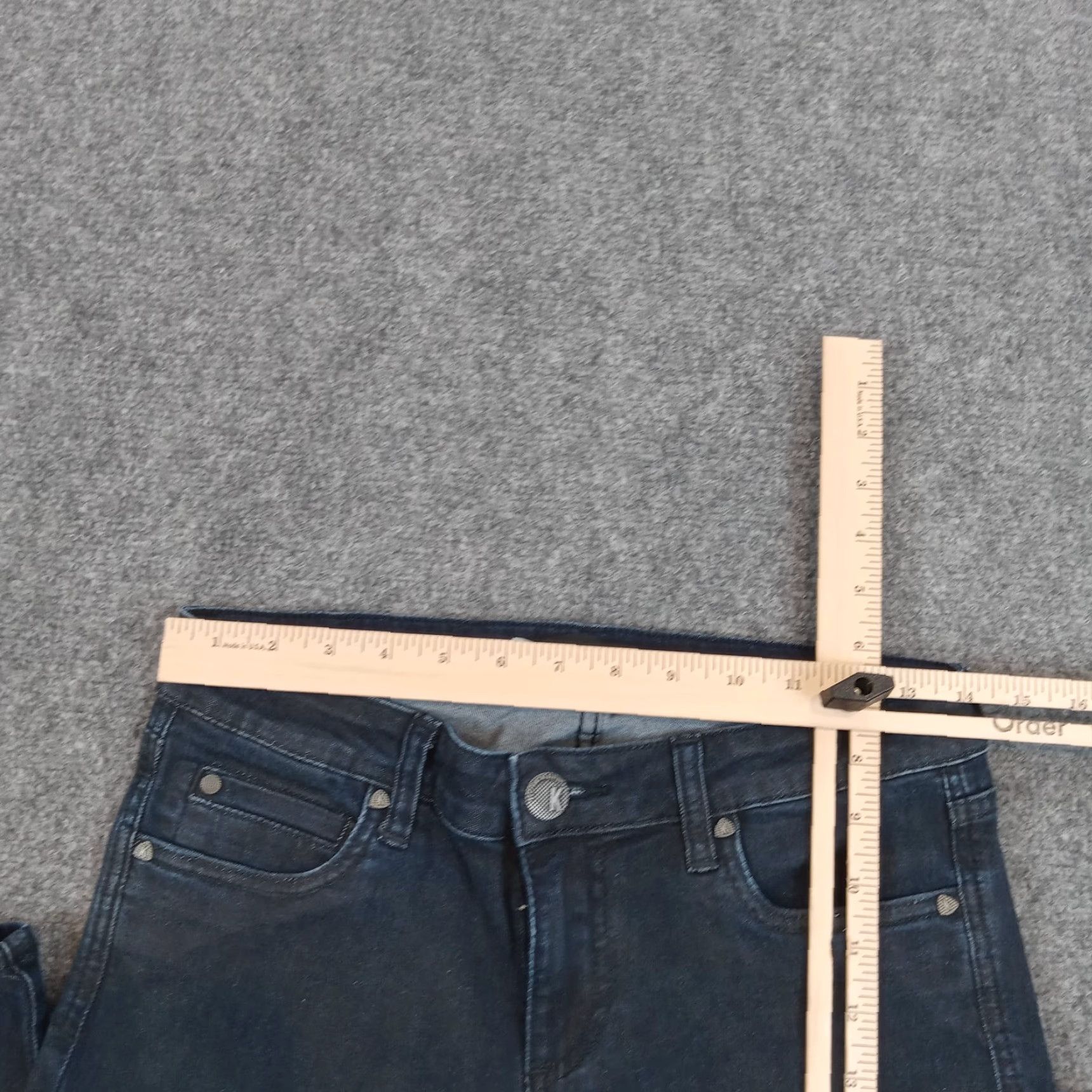 Vintage KUT from the Kloth Jeans Womens Blue Denim Skinny Leg Stretch Low Rise Size 6 Size 28" / US 6 / IT 42 - 5 Thumbnail