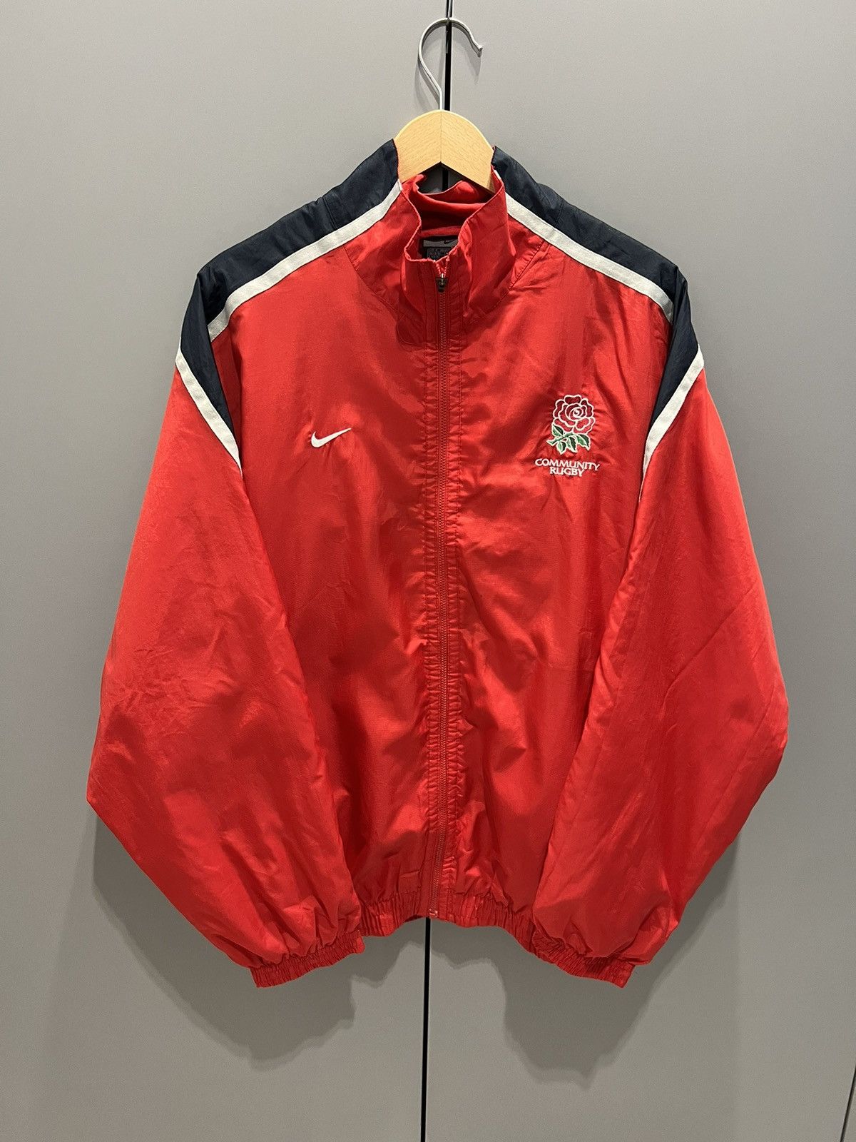 Nike Vintage Nike England Rugby Jacket Medium Size US M / EU 48-50 / 2 - 1 Thumbnail