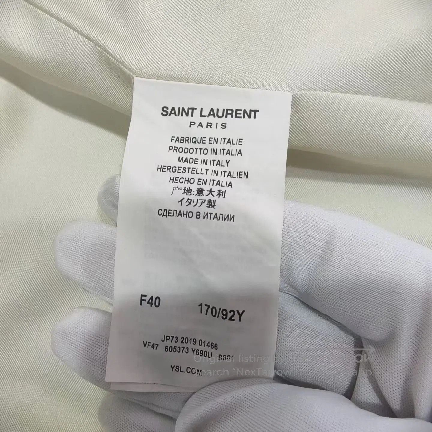 Saint Laurent Paris Yves Saint Laurent Double-Breasted Blazer. Size S / US 4 / IT 40 - 4 Thumbnail