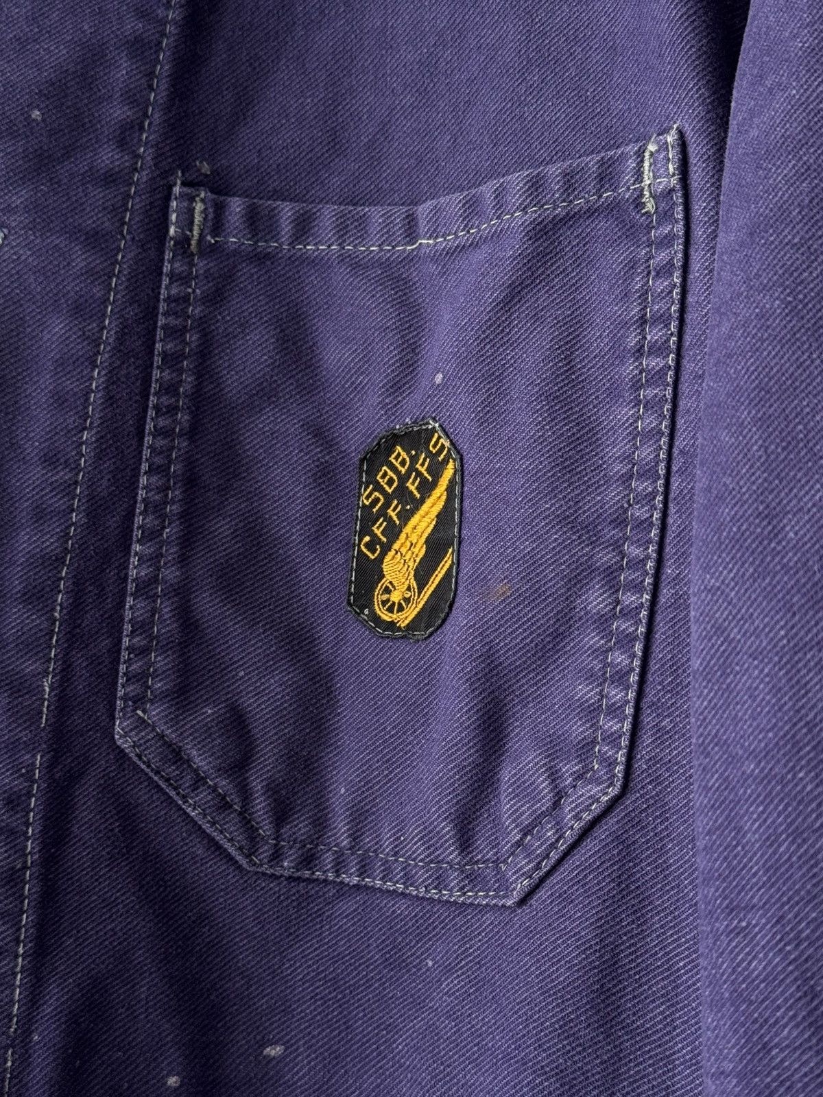 Vetra 1960s Vintage Swiss Workwear Railway Faded Chore Jacket Size US M / EU 48-50 / 2 - 5 Thumbnail