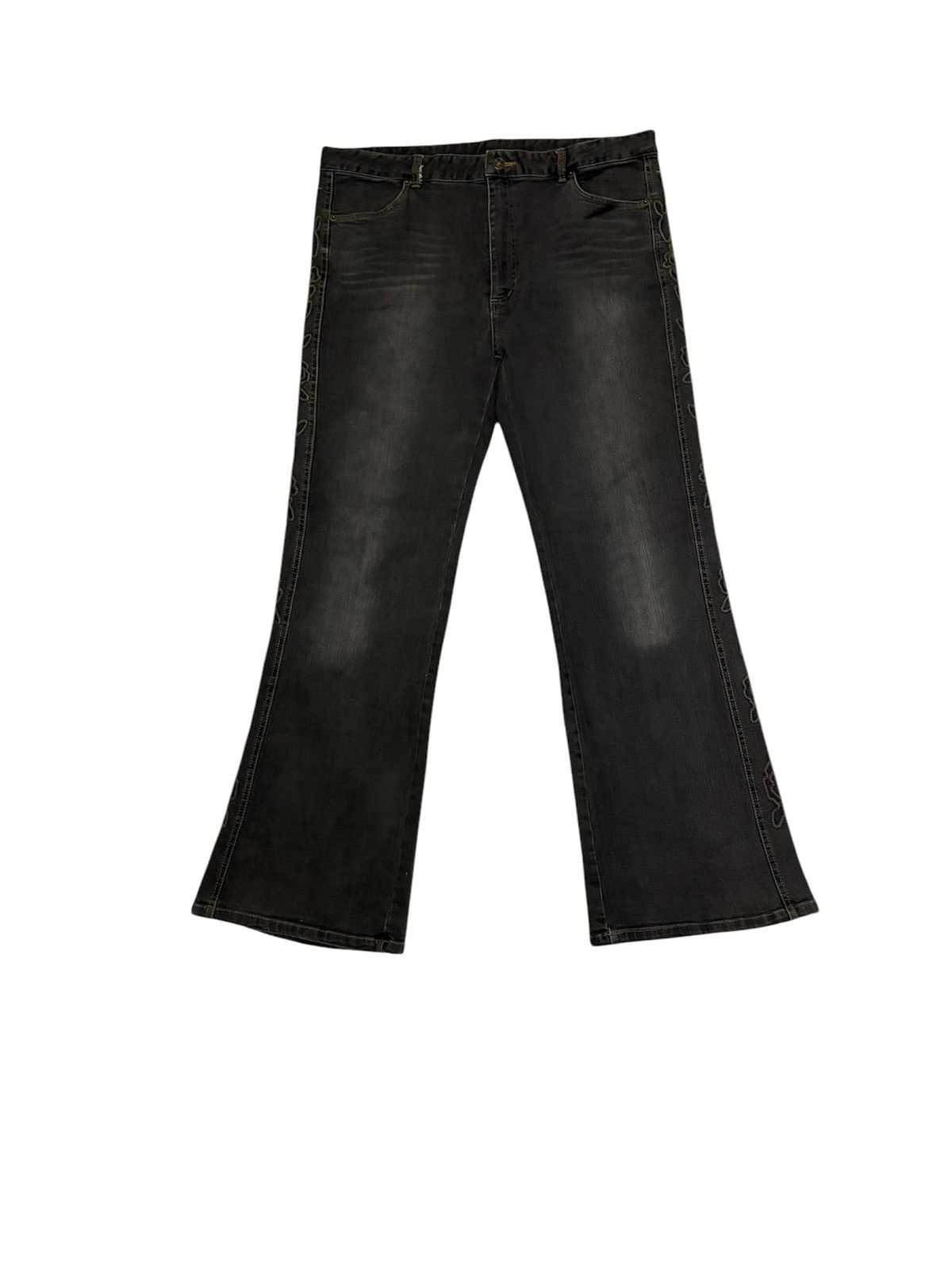 Japanese Brand Japanese Browdwin Flared Jeans Streetwear Denim Size US 37 - 1 Thumbnail
