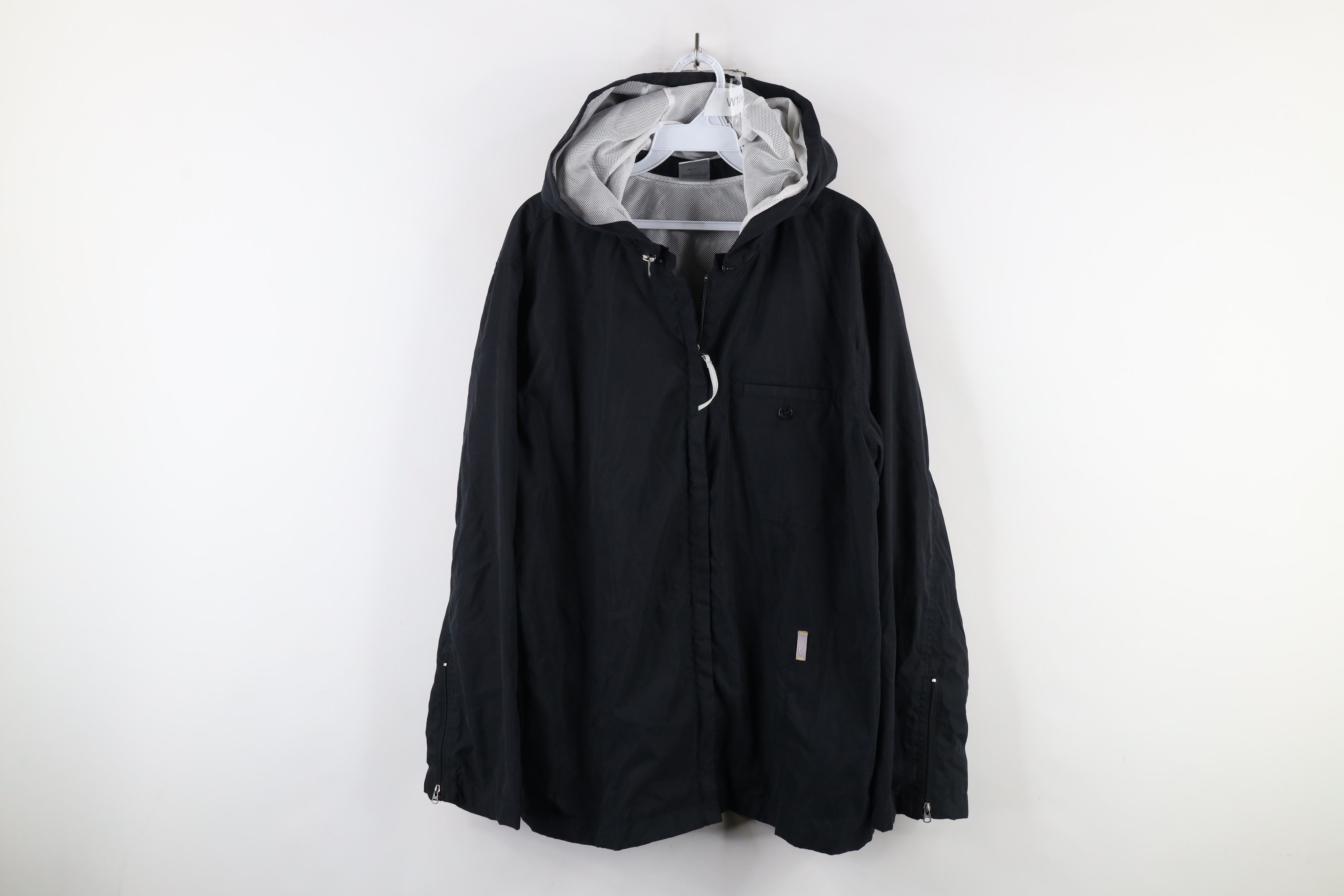 Nike × Vintage Vintage Nike Travis Scott Mini Swoosh Full Zip Hooded Jacket Size XL / US 12-14 / IT 48-50 - 1 Thumbnail