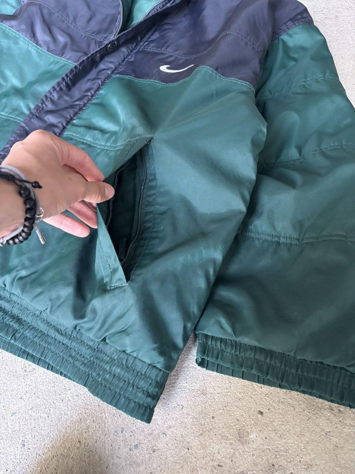 Nike × Vintage Nike Vintage Puffer Winter jacket ⭐️Super rare⭐️ XL green Size US XL / EU 56 / 4 - 5 Thumbnail