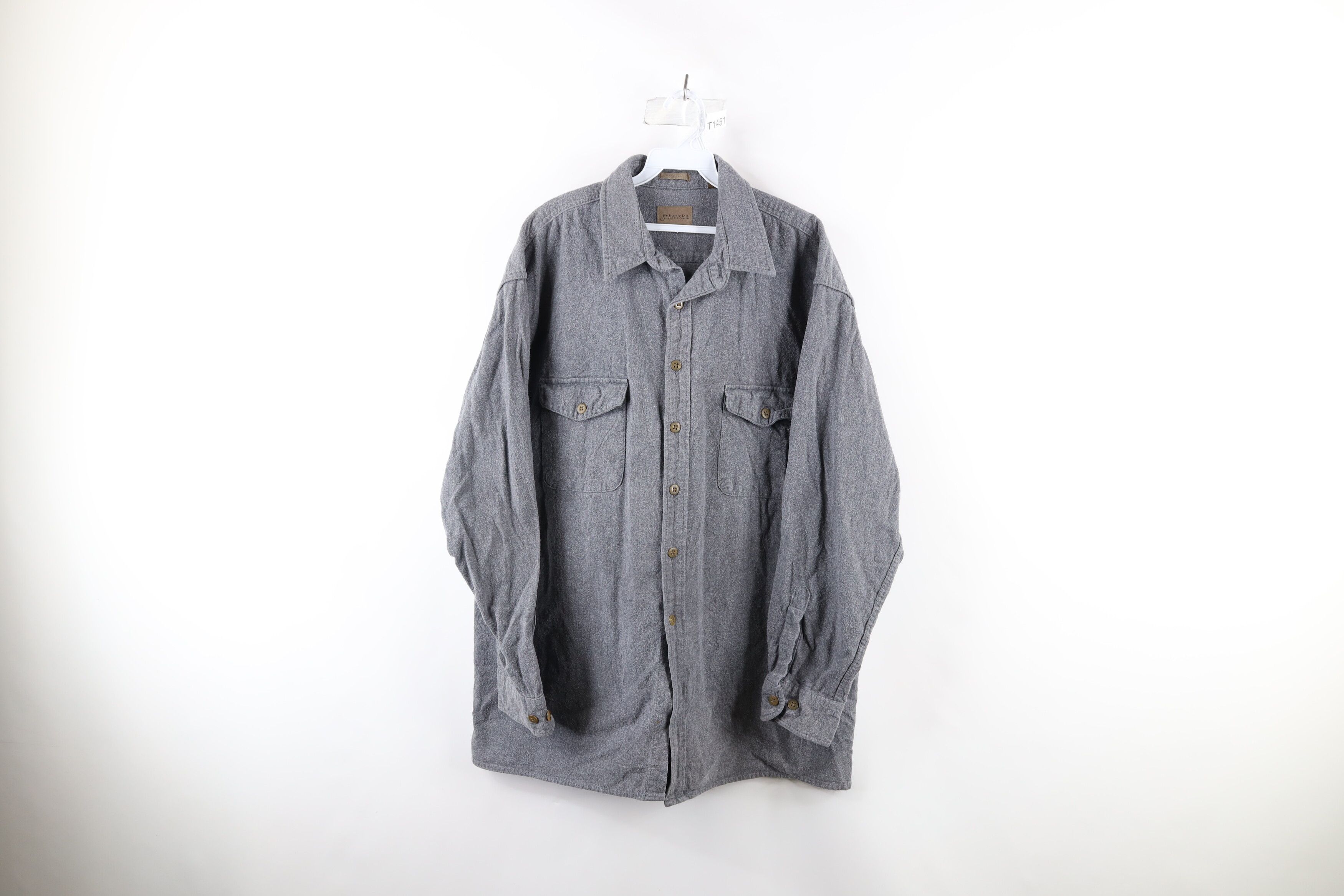 Vintage Vintage 90s Streetwear Chamois Cloth Button Shirt Size US XL / EU 56 / 4 - 1 Preview