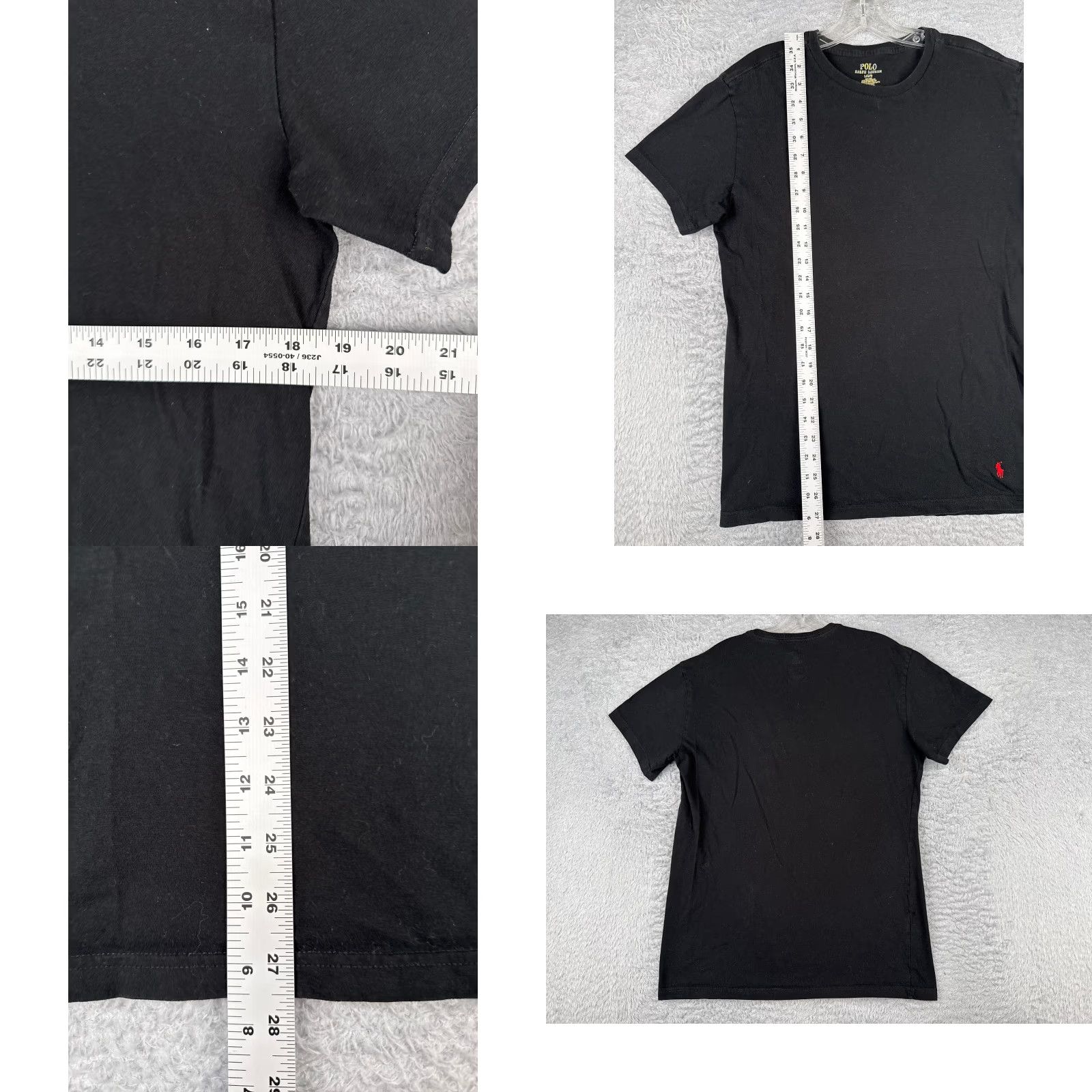 Ralph Lauren VINTAGE Ralph Lauren Shirt Adult Large Black Short Sleeve 100% Cotton Slim Fit Logo Embroidered Men L Black 90s/Classic Designer Sports Size US L / EU 52-54 / 3 - 8 Thumbnail