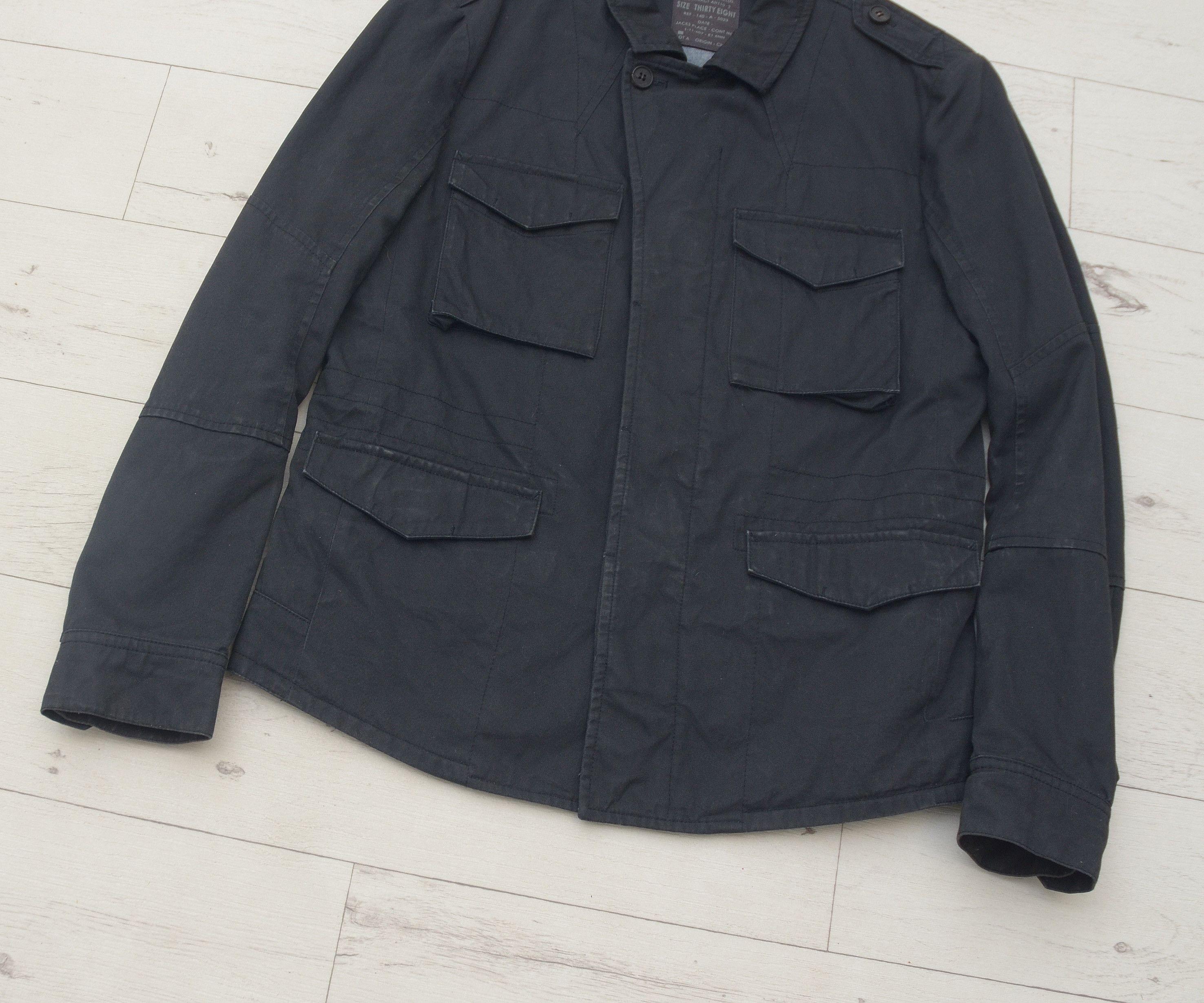 Allsaints × Vintage AllSaints Spitalfields Merchant Distressed Field Jacket Army Size US M / EU 48-50 / 2 - 3 Thumbnail