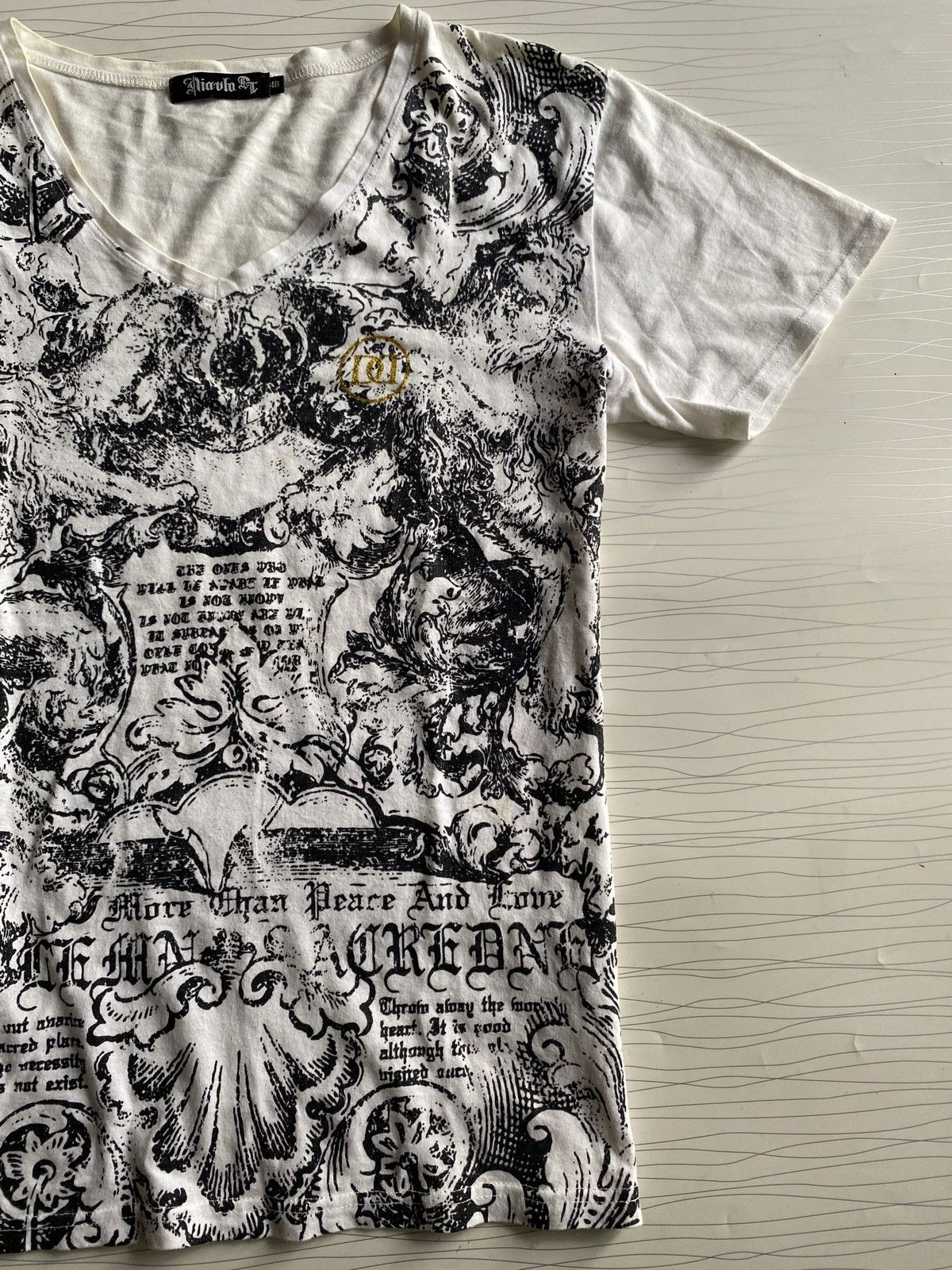 If Six Was Nine Japanese Y2k All Over Print Affliction Styled Tee Size US M / EU 48-50 / 2 - 7 Thumbnail