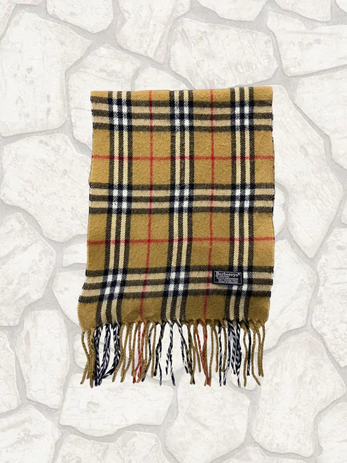 Burberry × Vintage Vintage Burberrys Nova Check Cashmere Muffler Scarf Size ONE SIZE - 2 Thumbnail