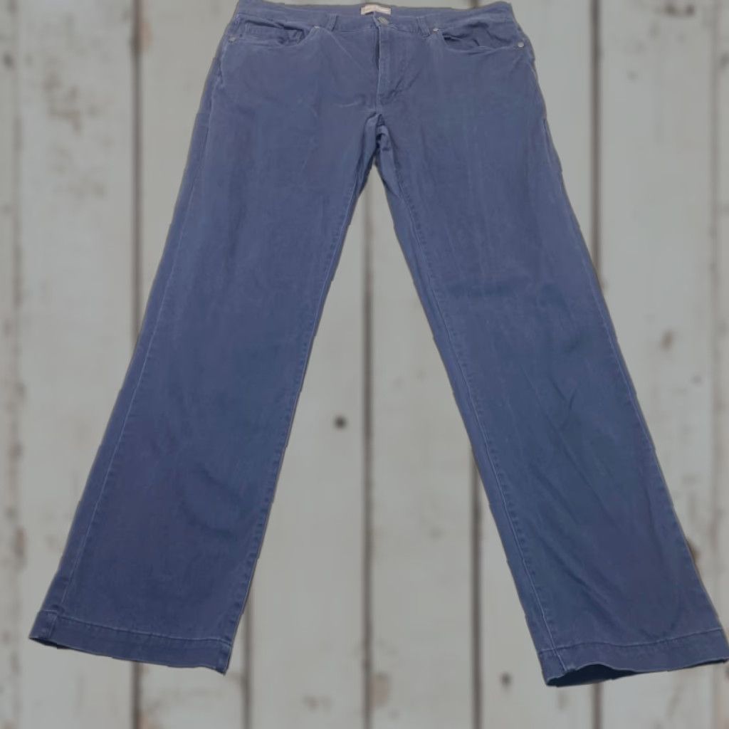 Vintage Hickey Freeman Chino Pants Men’s 34x30 Blue 5 Pocket Cotton Twill Jeans 8509 Size US 34 / EU 50 - 1 Thumbnail