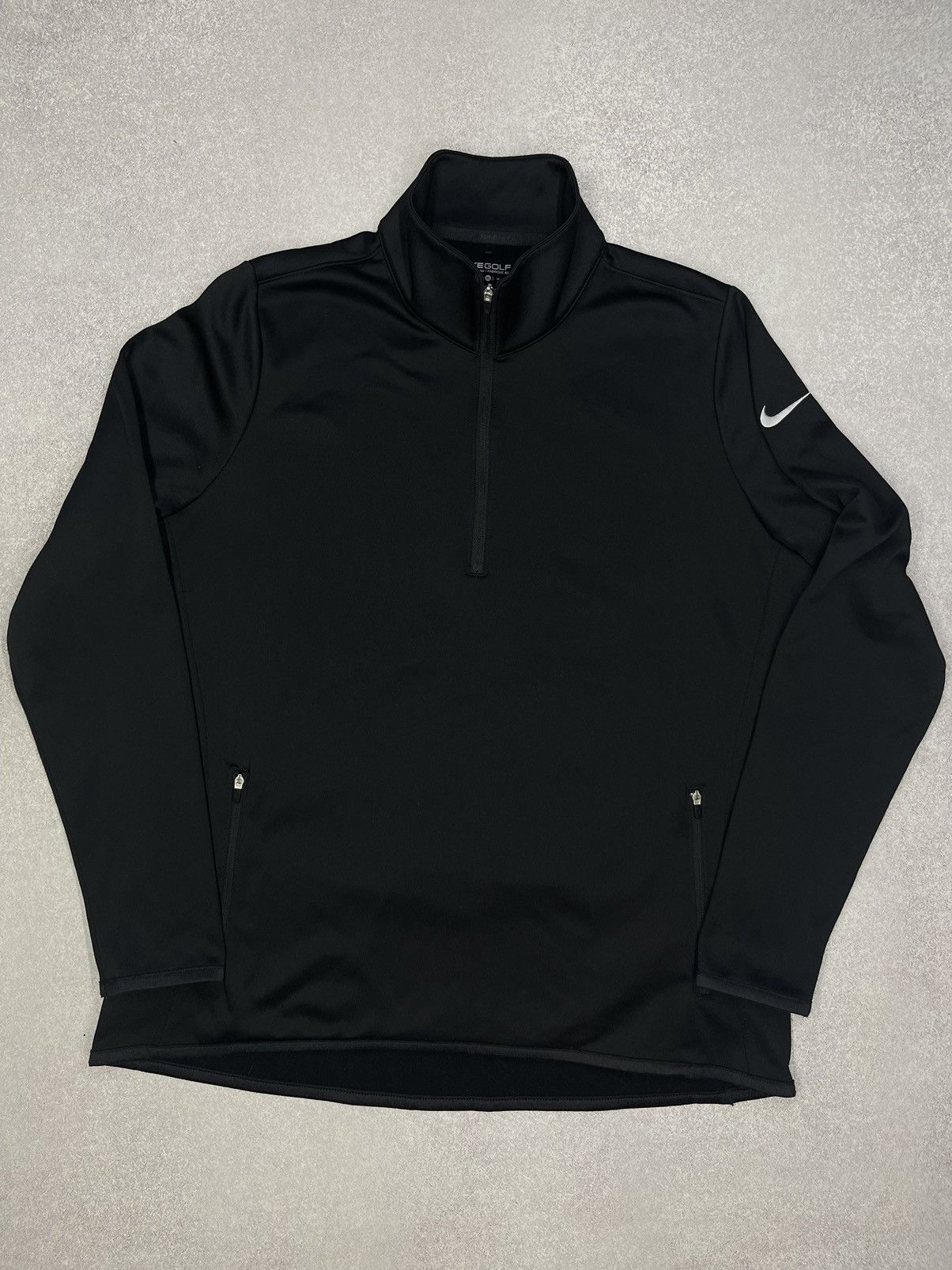 Nike × Nike ACG × Vintage Women Nike Golf Therma Fit Black Long Sleeve Y2K Drill Size XL / US 12-14 / IT 48-50 - 2 Thumbnail