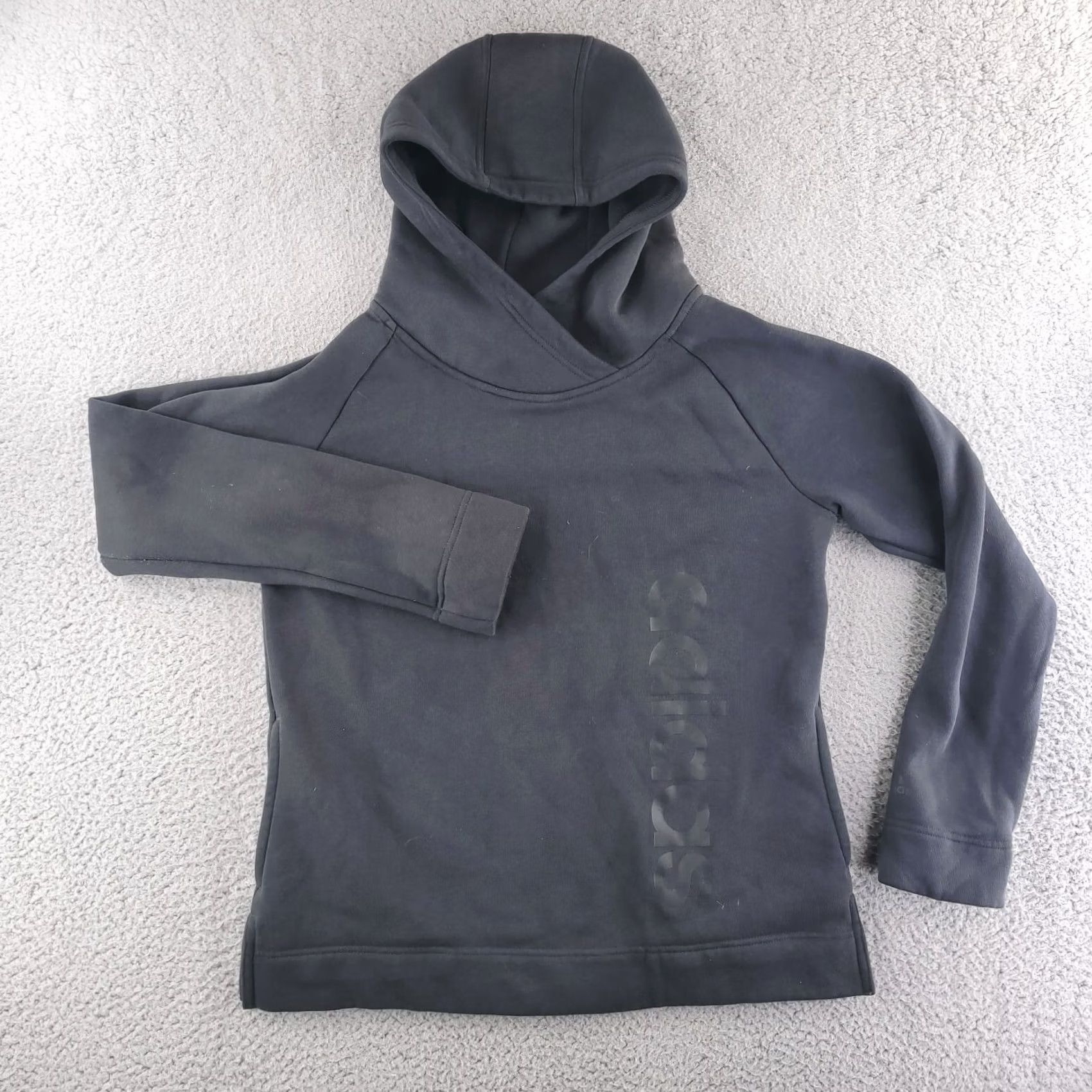 Adidas Adidas Hoodie Womens Medium Black Sweatshirt Athletic Pullover Running Charcoal Size M / US 6-8 / IT 42-44 - 2 Thumbnail