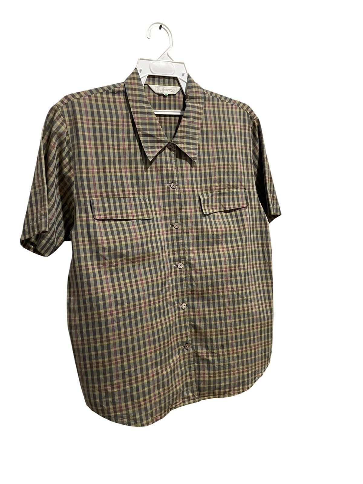 Burberry VTG 80s Burberrys Small Checkered Shirts Size M / US 6-8 / IT 42-44 - 3 Thumbnail