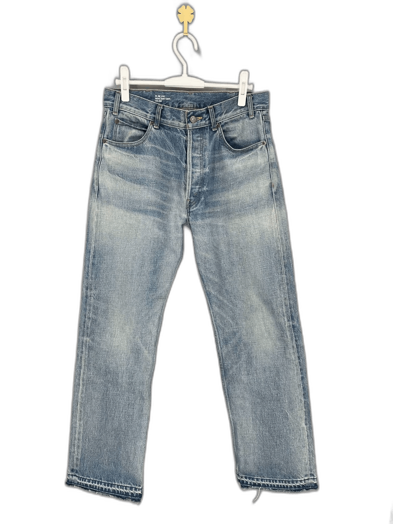 Celine Celine Wash Design Denim Pants with Frayed Hem Size US 28 / EU 44 - 1 Thumbnail