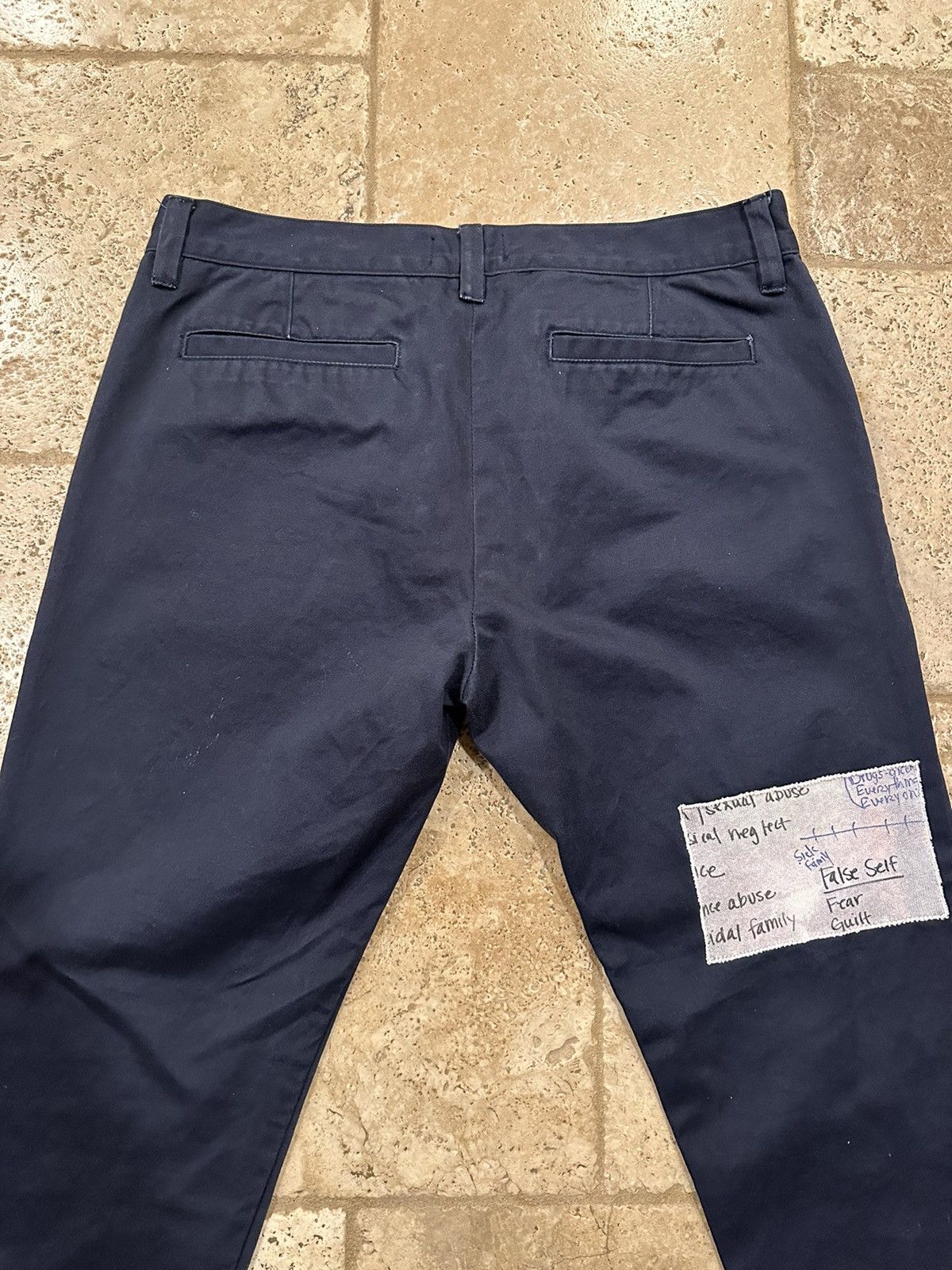 Enfants Riches Deprimes Enfants Riches Deprimes Navy Chino Henri Patch Work Pants Size US 34 / EU 50 - 8 Thumbnail