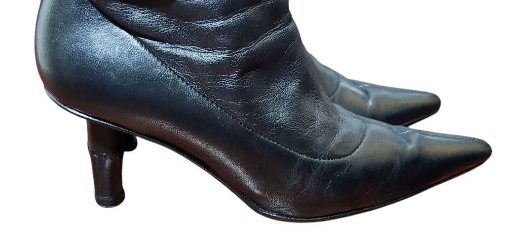 Gucci Gucci by Tom Ford S/S 2002 Bamboo Ankle Boots stretch Size US 4 / IT 34 - 6 Thumbnail