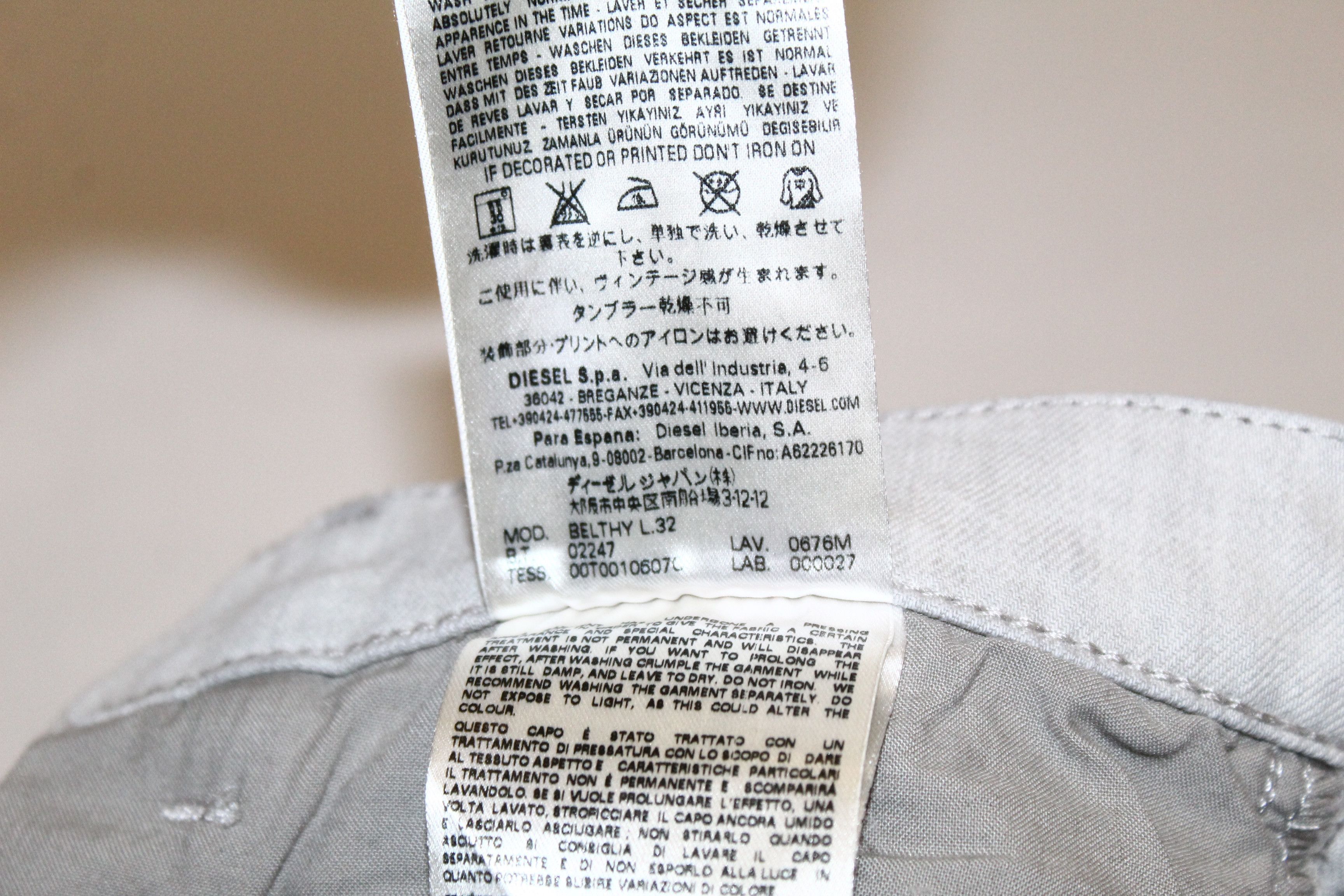 Diesel Diesel D.N.A. Belthy Regular Slim Straight Jeans 0676M Size US 31 - 13 Thumbnail