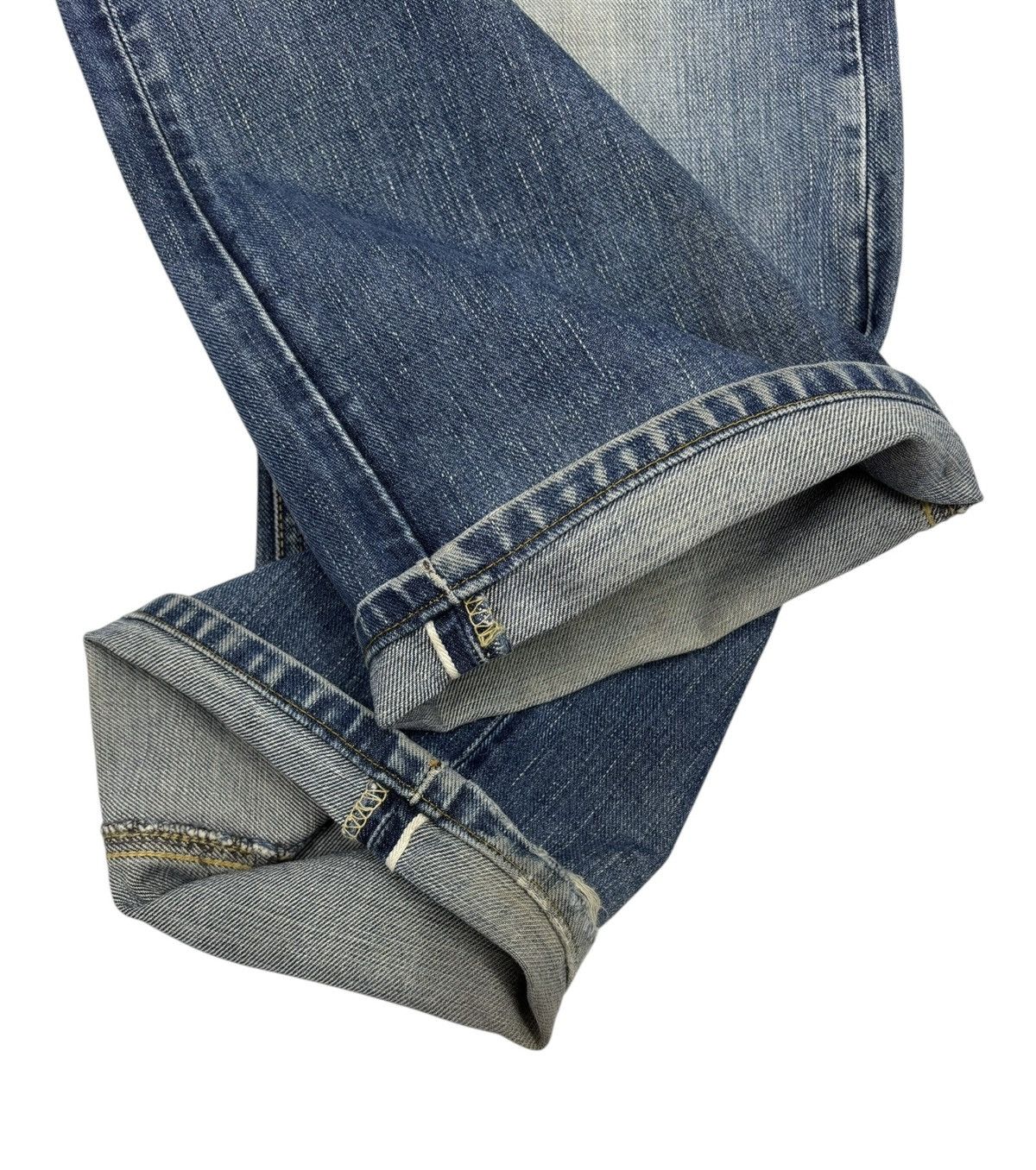 Lee 🔥VINTAGE LEE RIDERS HALF SELVEDGE DISTRESSED DENIM BAGGY Size US 33 - 3 Thumbnail