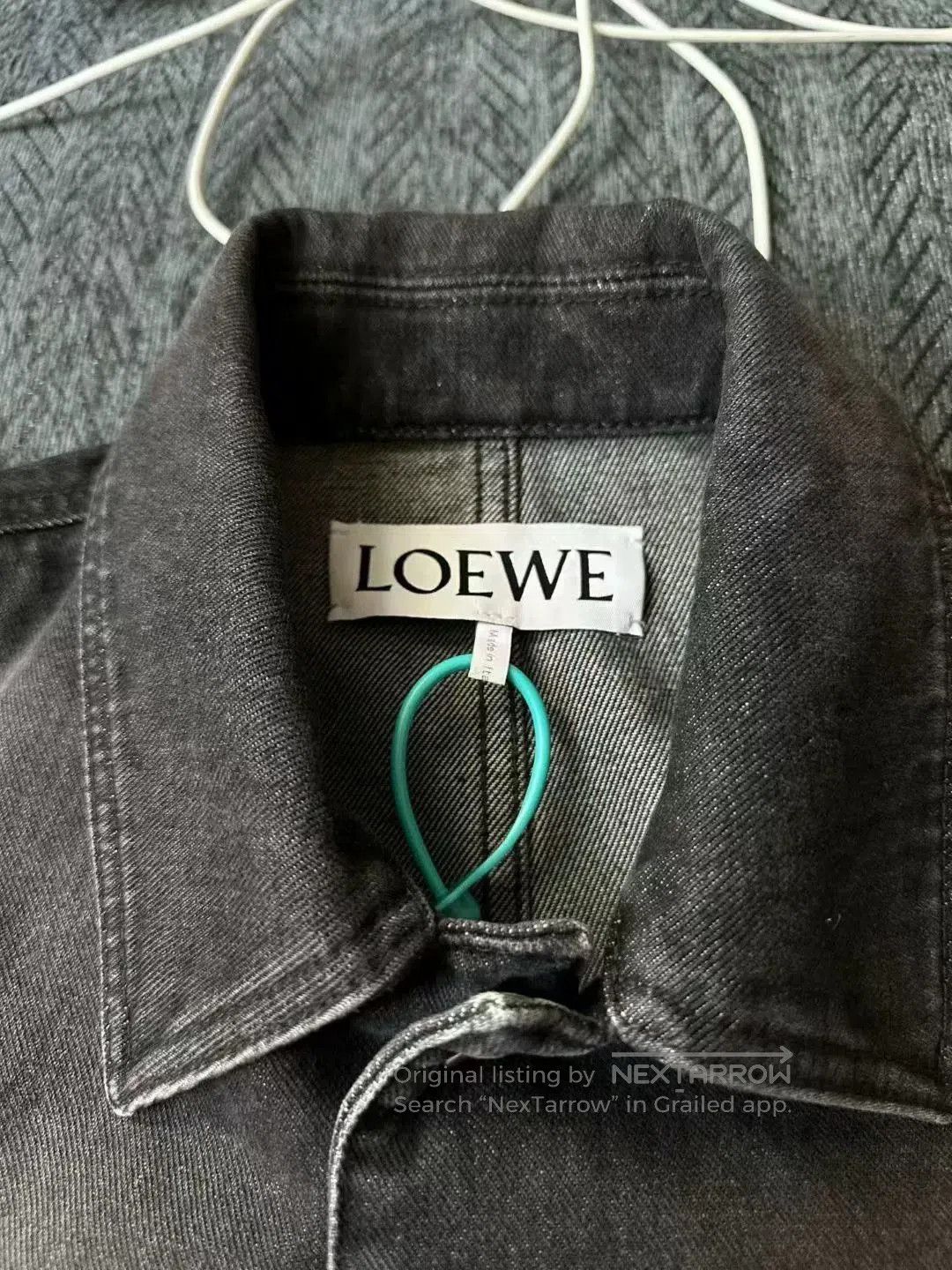Loewe loewe denim jacket with leather patch. Size US L / EU 52-54 / 3 - 3 Thumbnail