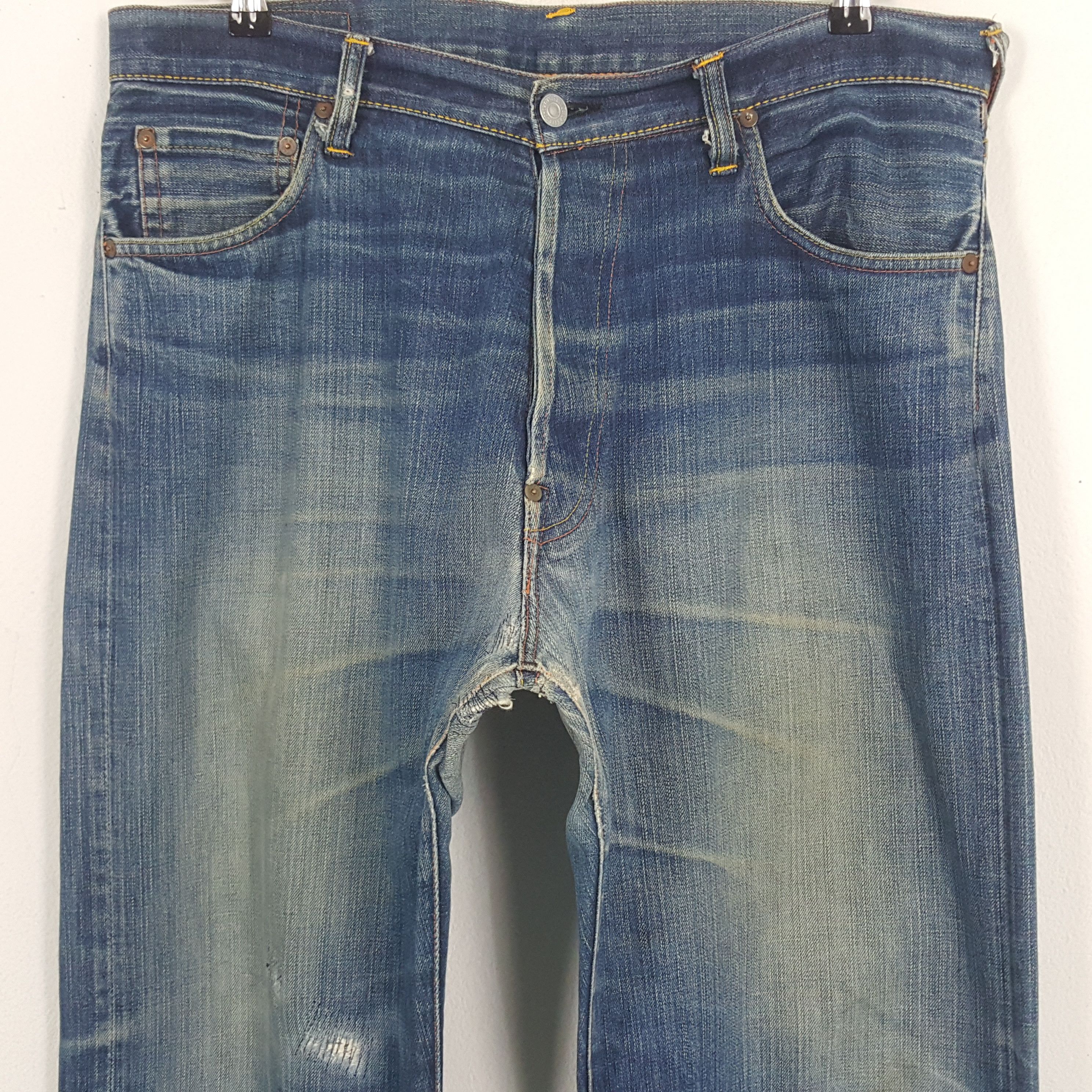 Evisu × Japanese Brand × Vintage Vintage Evisu Japanese Brand Daicock Custom Art Denim Jeans Size US 36 / EU 52 - 5 Thumbnail