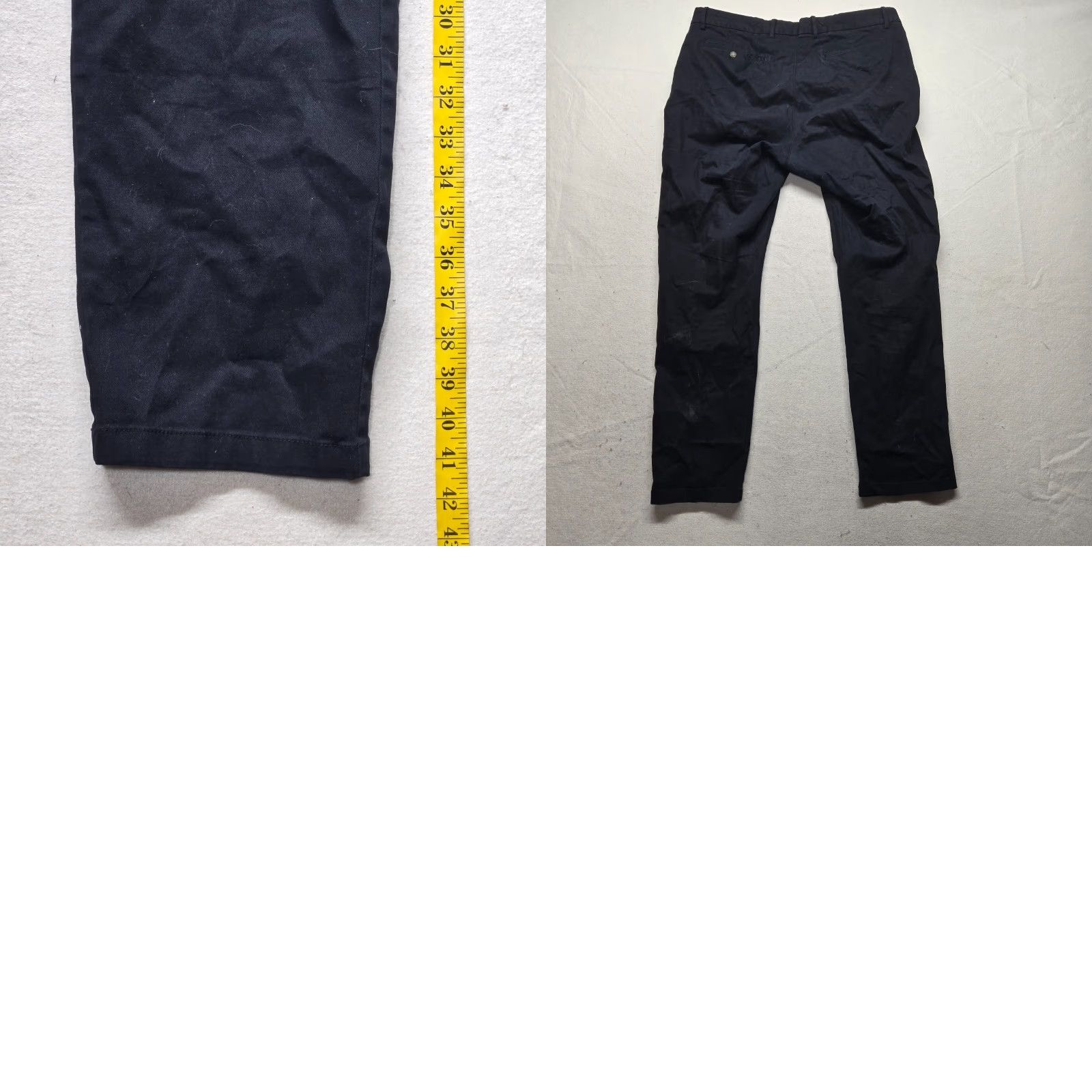 Old Navy Old Navy Athletic Pants Mens 38 x 32 Black 5-Pocket Design Flat Front Chino Stretch Pockets Size US 38 / EU 54 - 8 Thumbnail