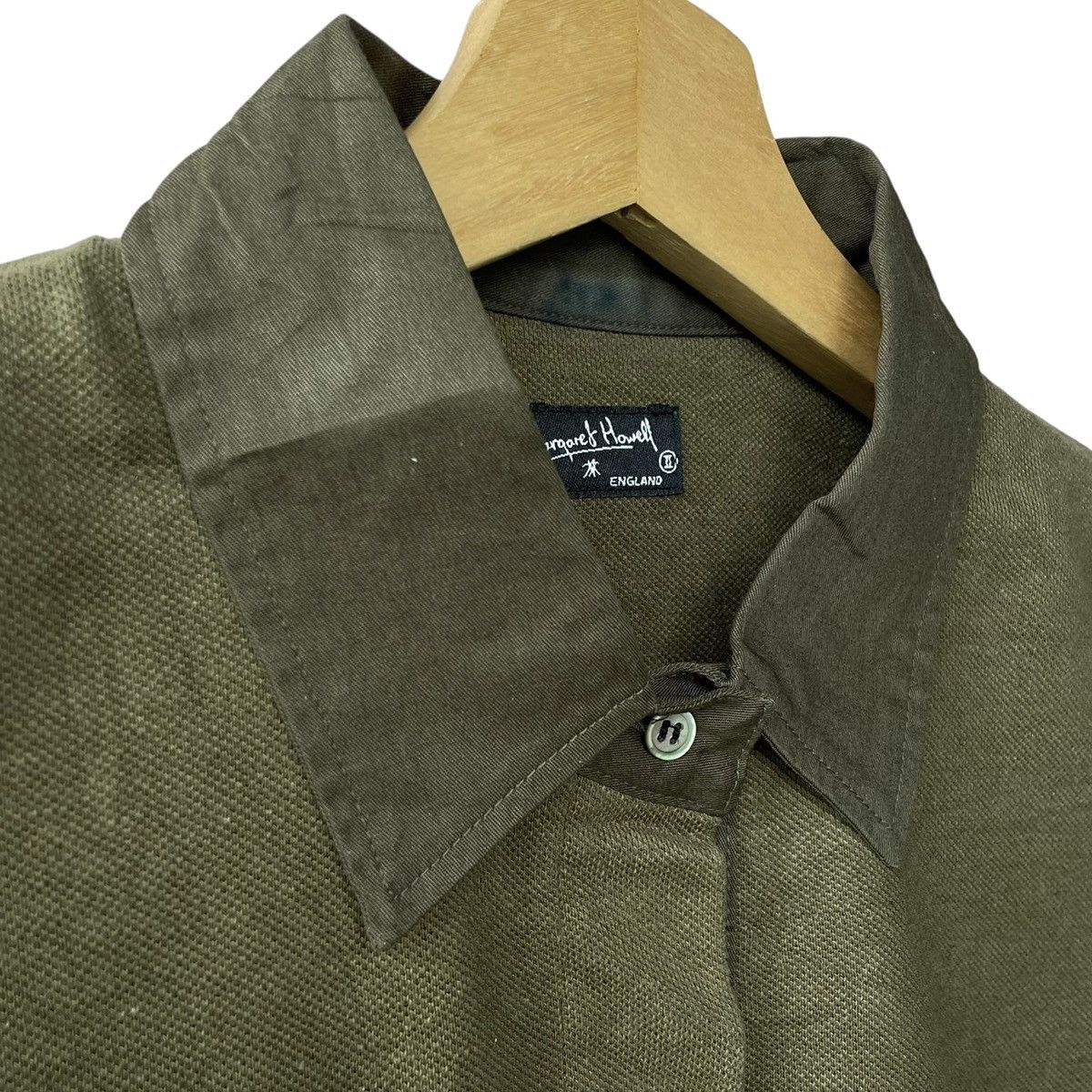 Margaret Howell Margaret Howell London MHL Army Olive Green Polo Tee Size S / US 4 / IT 40 - 4 Thumbnail