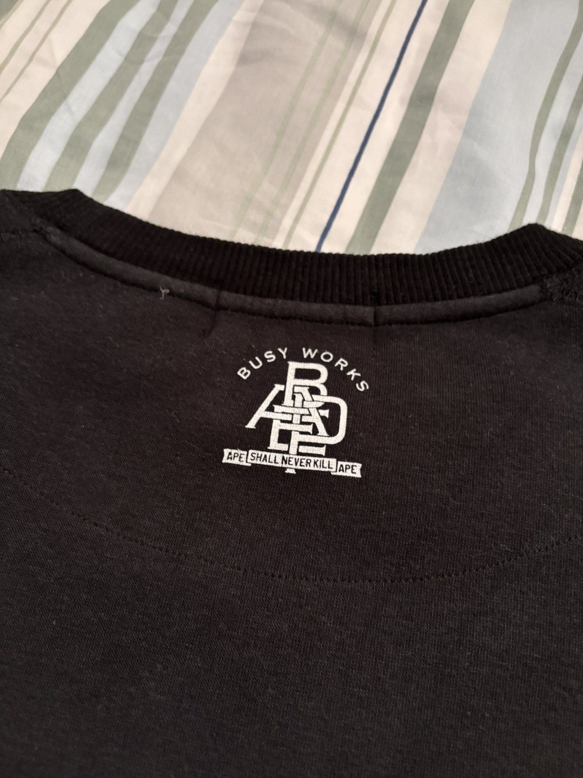 Bape Bape NYC Logo Black Crewneck Size US L / EU 52-54 / 3 - 5 Thumbnail