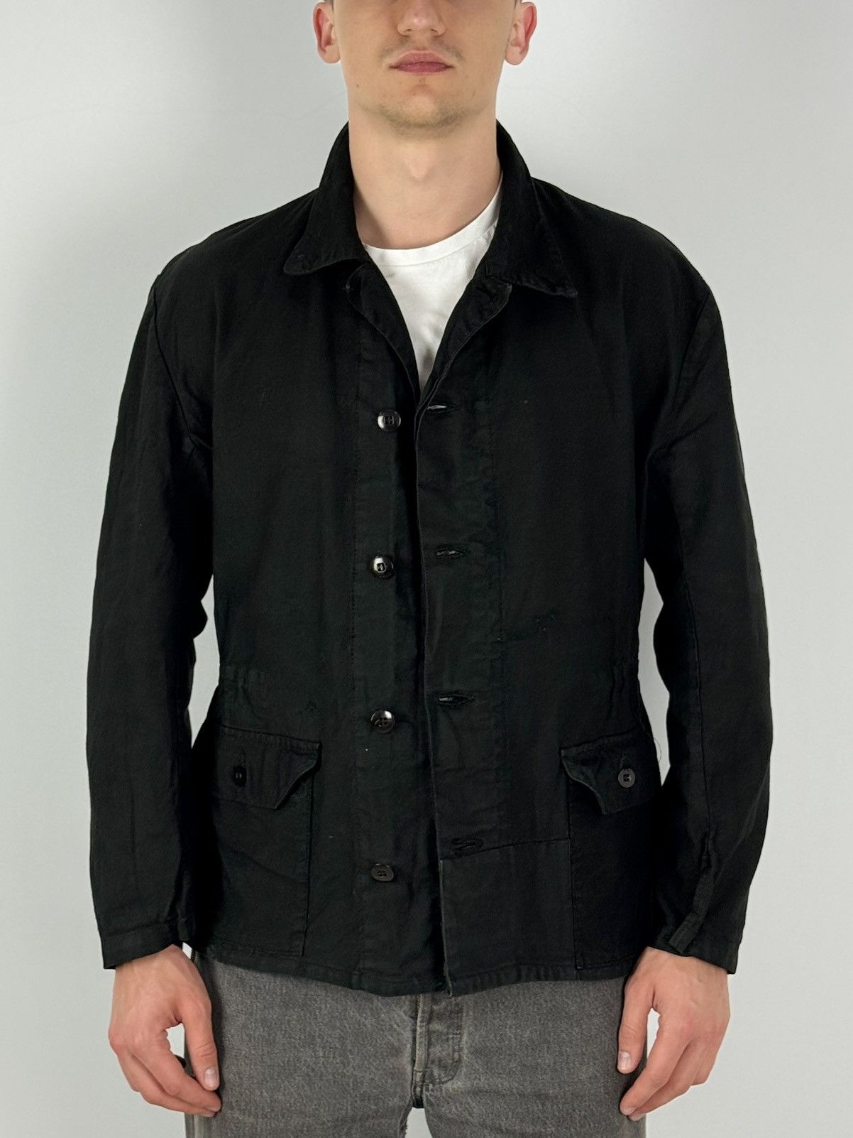 Vintage 1970’s Vintage Swedish Army Work Jacket Size US M / EU 48-50 / 2 - 1 Thumbnail