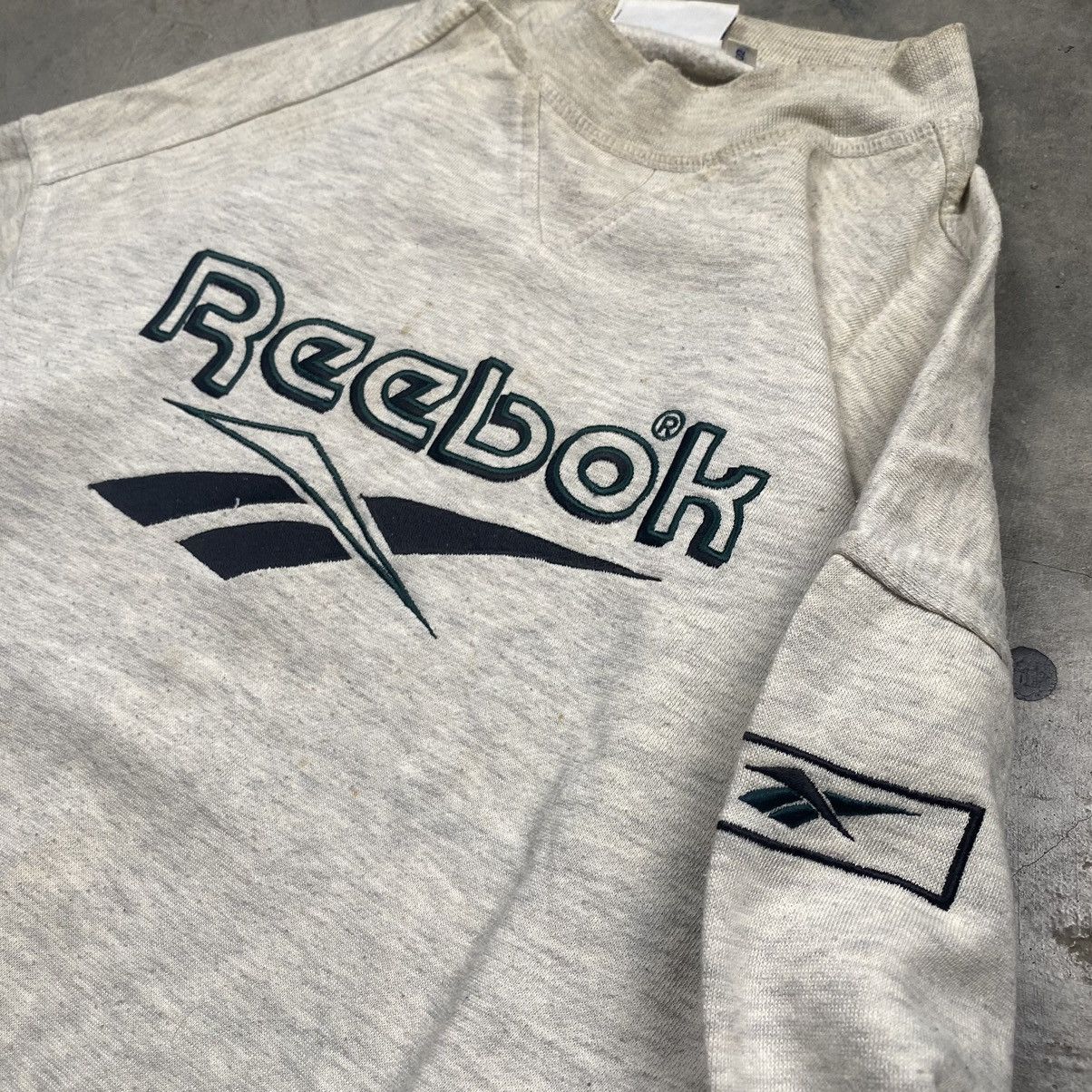 Reebok × Vintage 90s Reebok Big Logo Boxy Crewneck Size US L / EU 52-54 / 3 - 3 Thumbnail