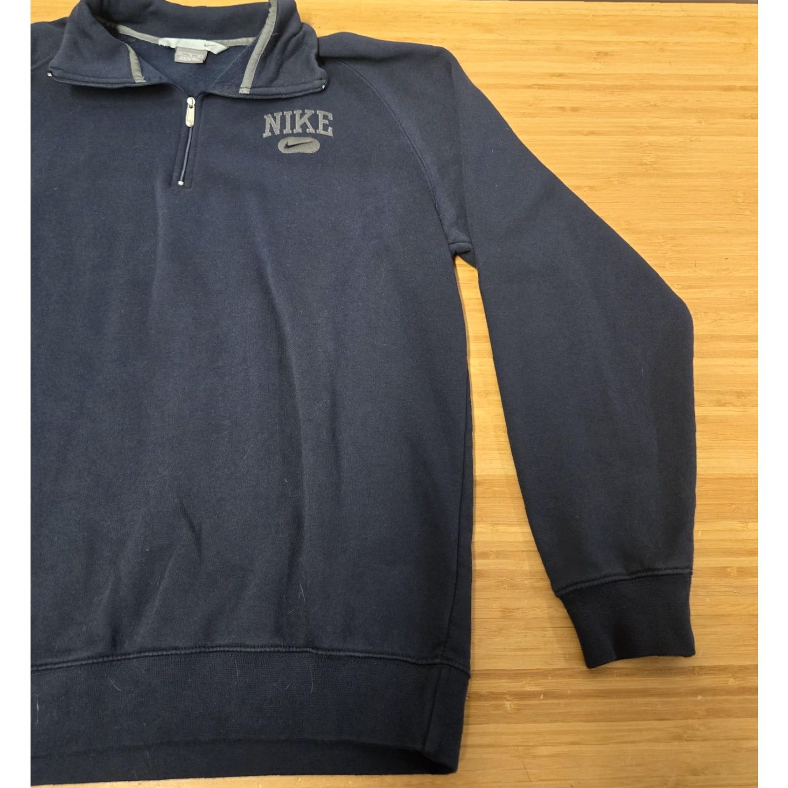 Nike Nike Sweatshirt Mens XL Blue 1/4 Zip Fleece Pullover Swoosh Logo Size US XL / EU 56 / 4 - 2 Thumbnail