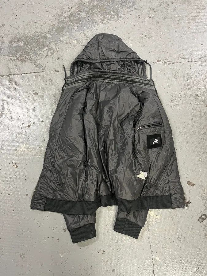 Dolce & Gabbana 2000s Dolce & Gabbana Grey Puffer Bomber Jacket Size US S / EU 44-46 / 1 - 8 Thumbnail