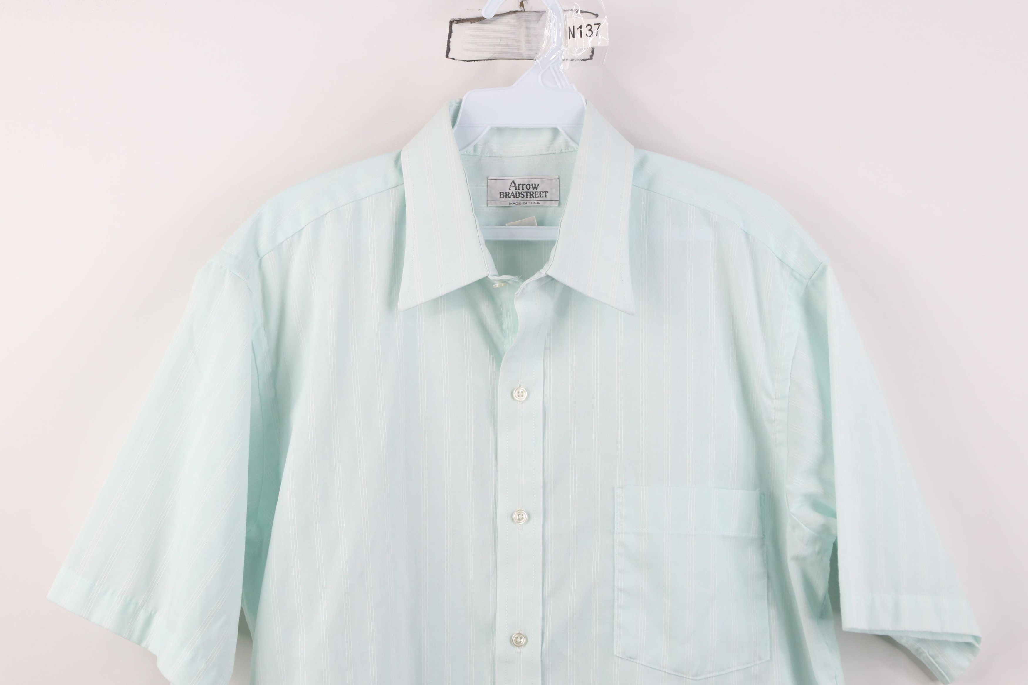 Vintage Vintage 70s Streetwear Short Sleeve Collared Button Shirt Size US M / EU 48-50 / 2 - 2 Thumbnail