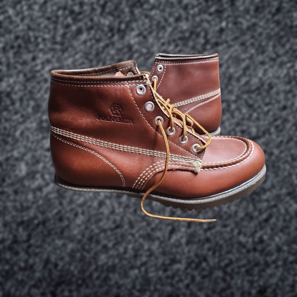 Vintage VINTAGE Ranger Leather Work Boots 7 Brown Oil Resistant Slip Resistant Lace Up Mens Size US 7 / EU 40 - 1 Thumbnail