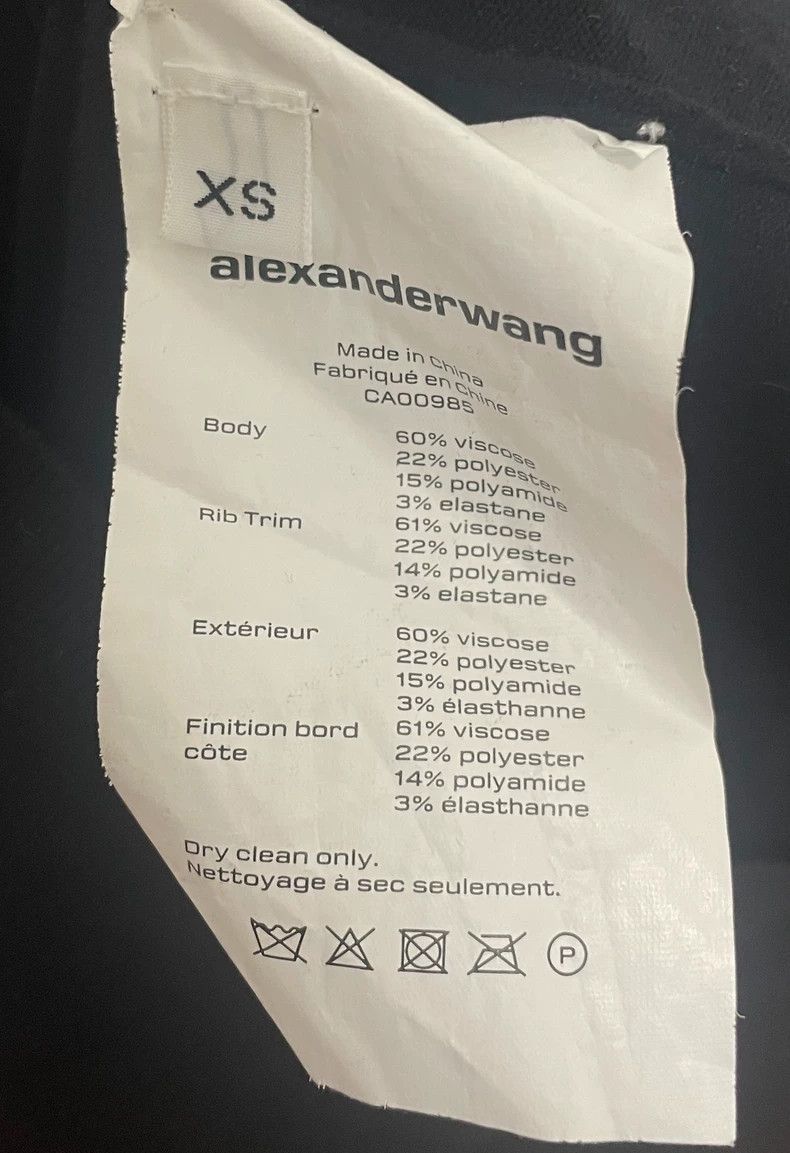 Alexander Wang Alexander Wang Logo Turtleneck Knit Top- Size XS / US 0-2 / IT 36-38 - 3 Thumbnail