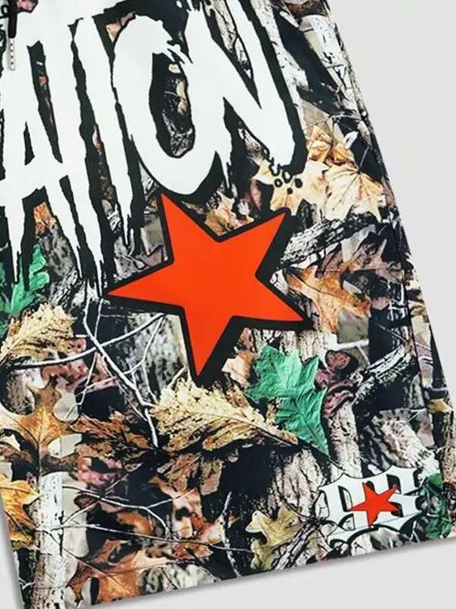 Jean Camo Punk Y2K Drip shorts Size US 32 / EU 48 - 3 Thumbnail