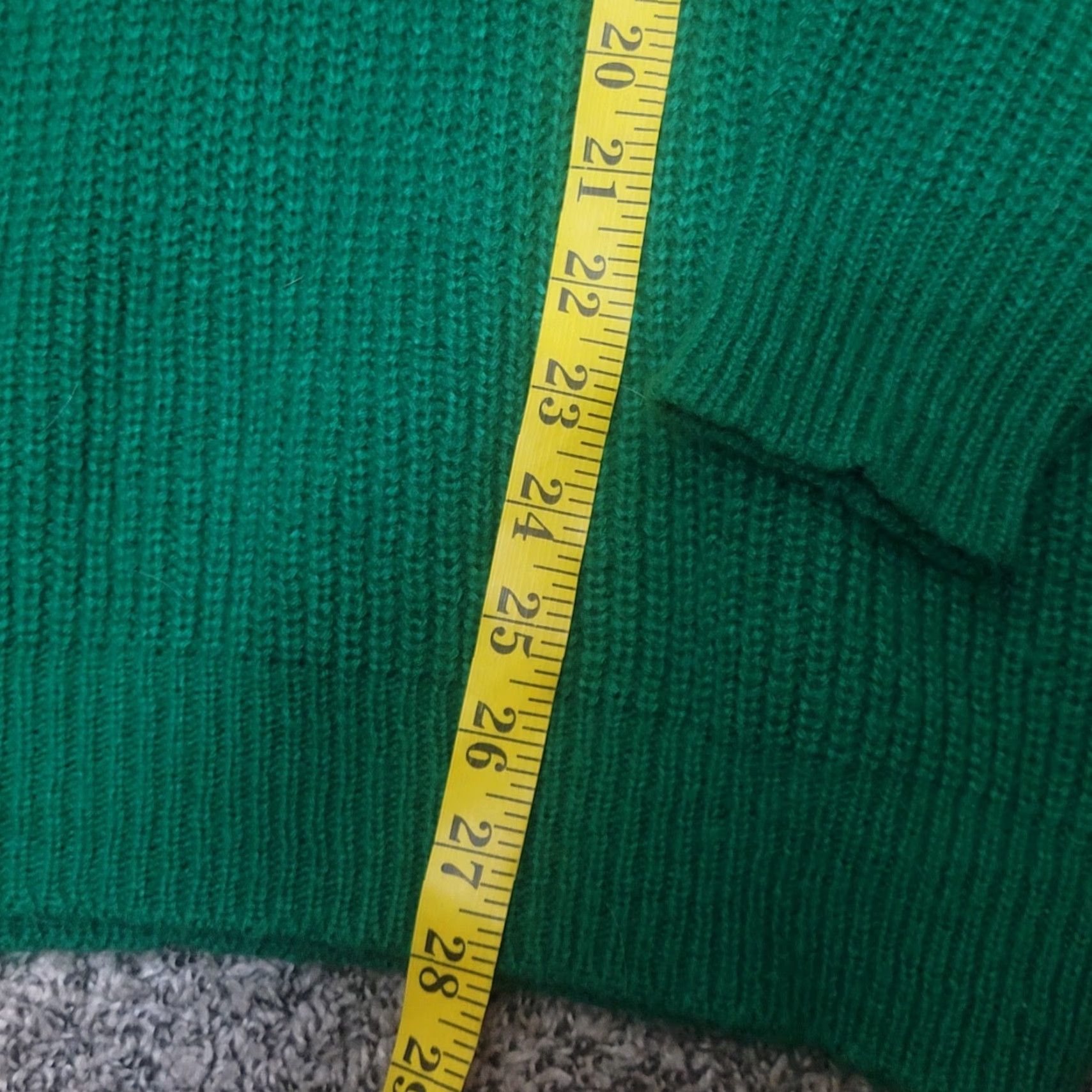 Sears VINTAGE Sears Acrylic Sweater Green Large 70s L Sweater Blank Mens Women? Size US L / EU 52-54 / 3 - 4 Thumbnail