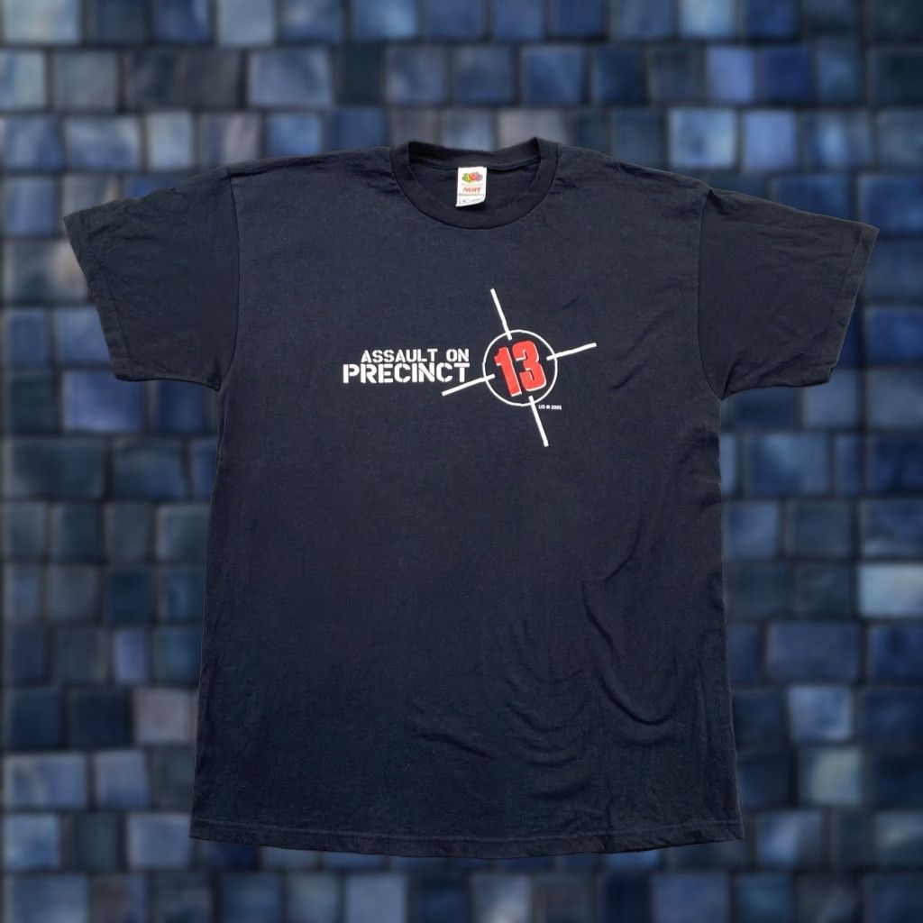 Fruit Of The Loom VINTAGE Assault On Precinct 13 Movie Promo Double Sided Shirt XL Mens Fruit of the Loom Crew Neck T-Shirt Black Cotton Knit Logo Retro 2005 Size US XL / EU 56 / 4 - 1 Thumbnail