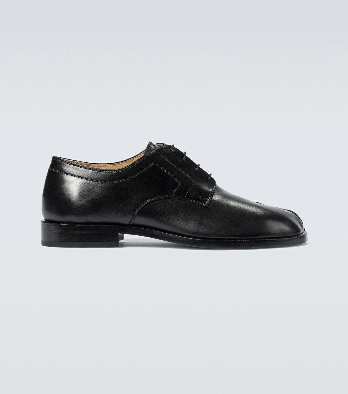 Maison Margiela o1w1db11225 Tabi Derby Shoes in Black Size US 9 / EU 42 - 1 Thumbnail