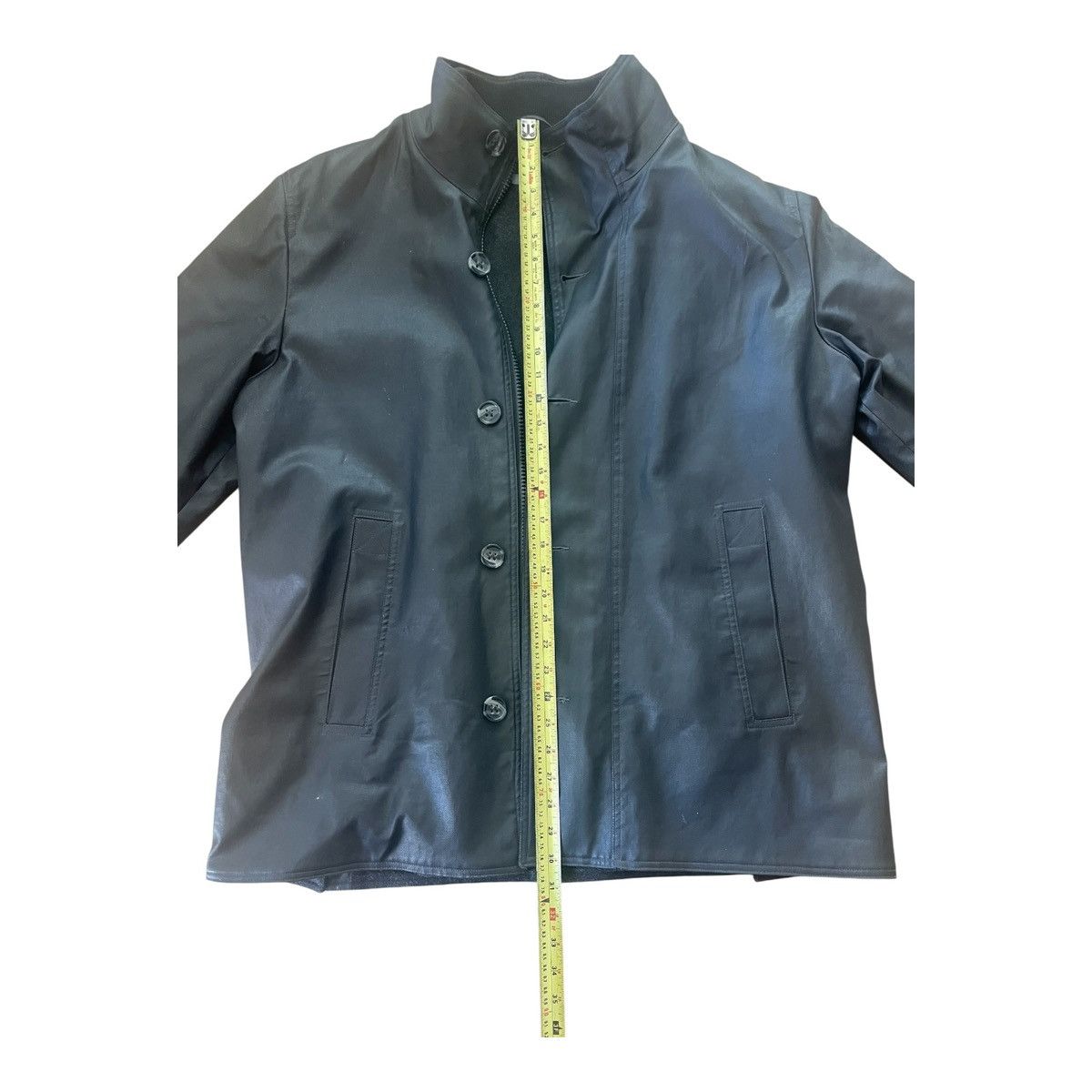 Other M0851 Men's XL Black Cotton Blend Wool Lined Button & Zipper Size US XL / EU 56 / 4 - 9 Thumbnail