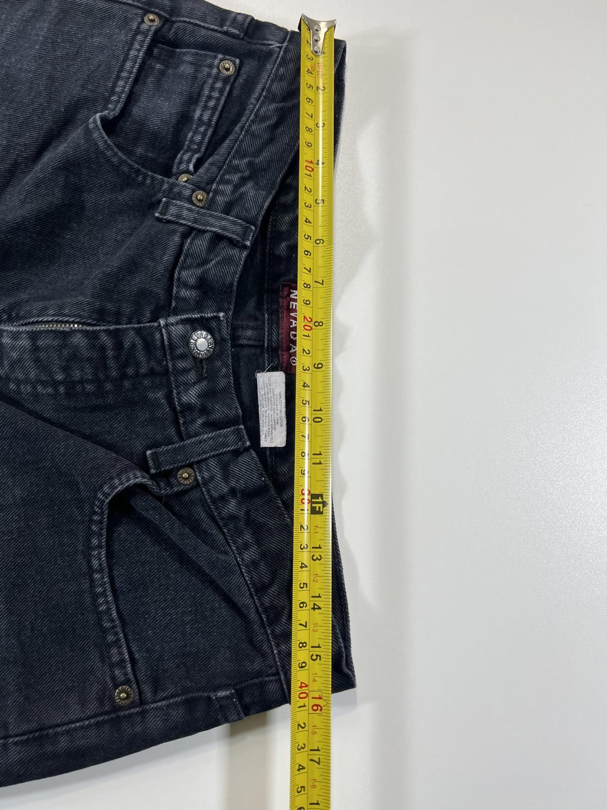 Other Vintage Nevada Black Denim Shorts 34 Size US 34 / EU 50 - 7 Thumbnail
