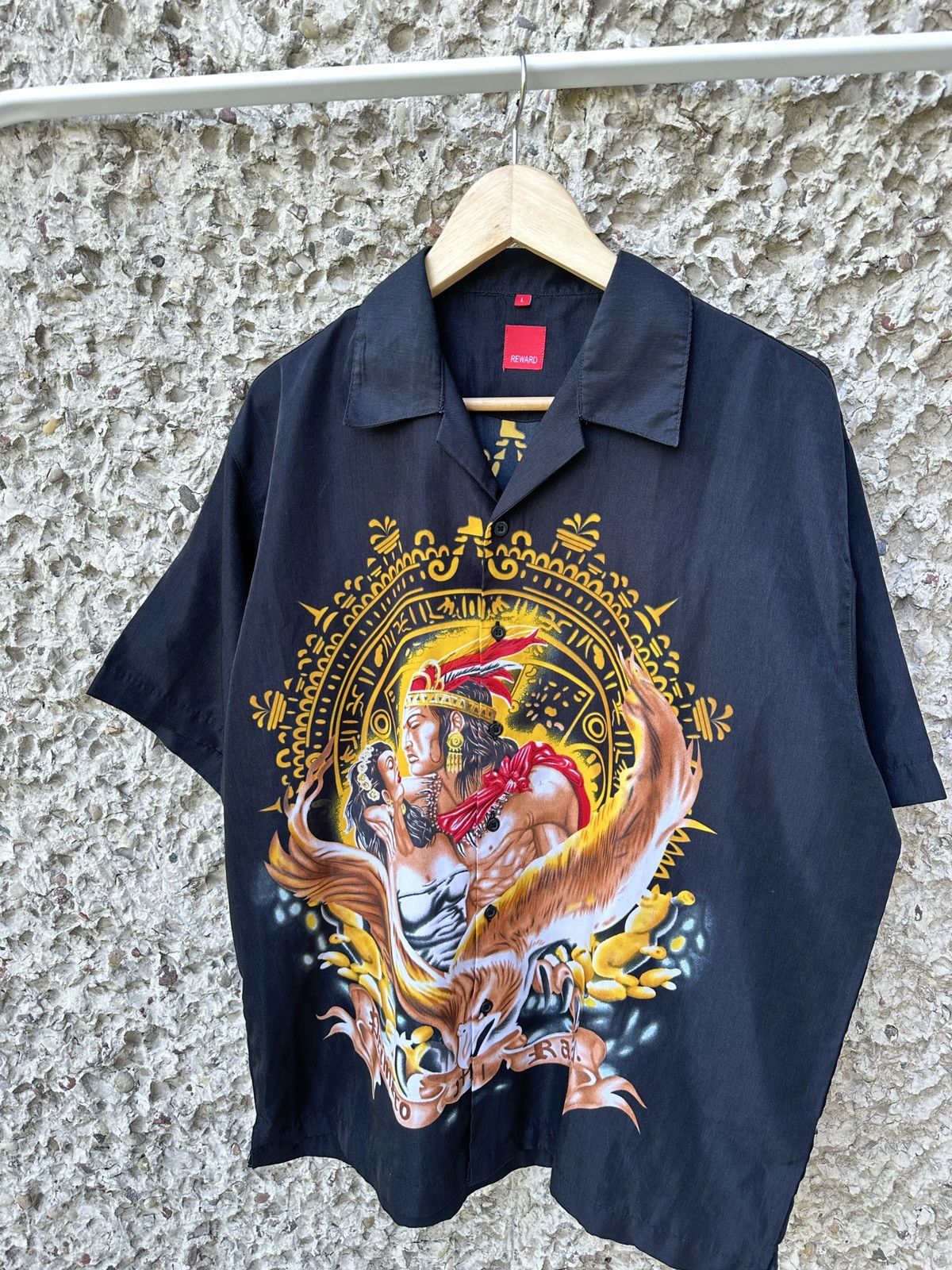 Affliction Vintage hawaiian shirt with eagle Size US L / EU 52-54 / 3 - 3 Thumbnail