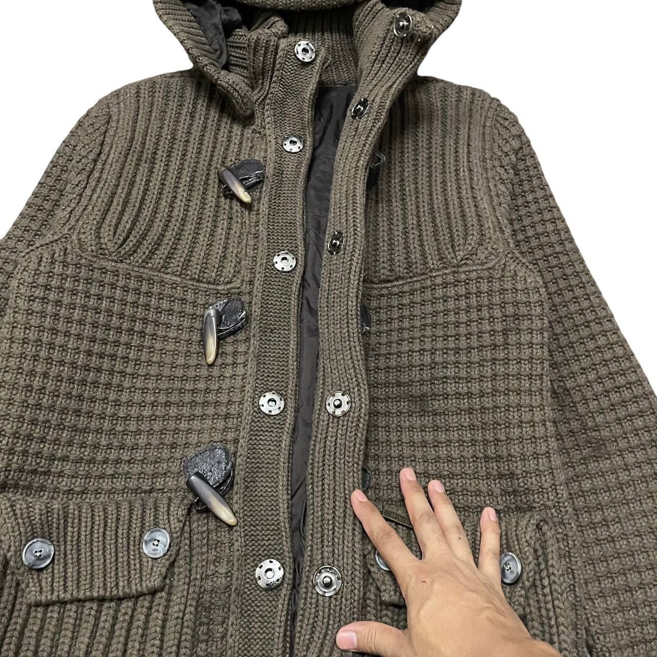 Bark Bark Knitted Wool Heavy Hooded Coat Size US S / EU 44-46 / 1 - 8 Thumbnail