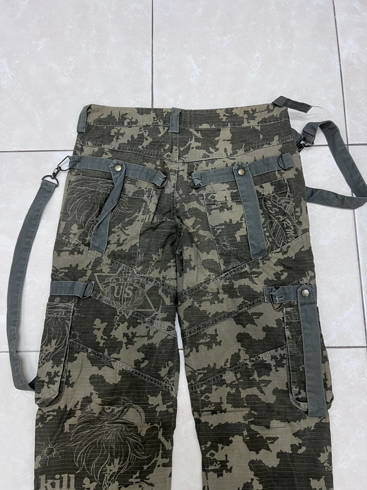 Japanese Brand RiseFire Tactical Camo Bondage Cargo Pant Size US 34 / EU 50 - 5 Thumbnail
