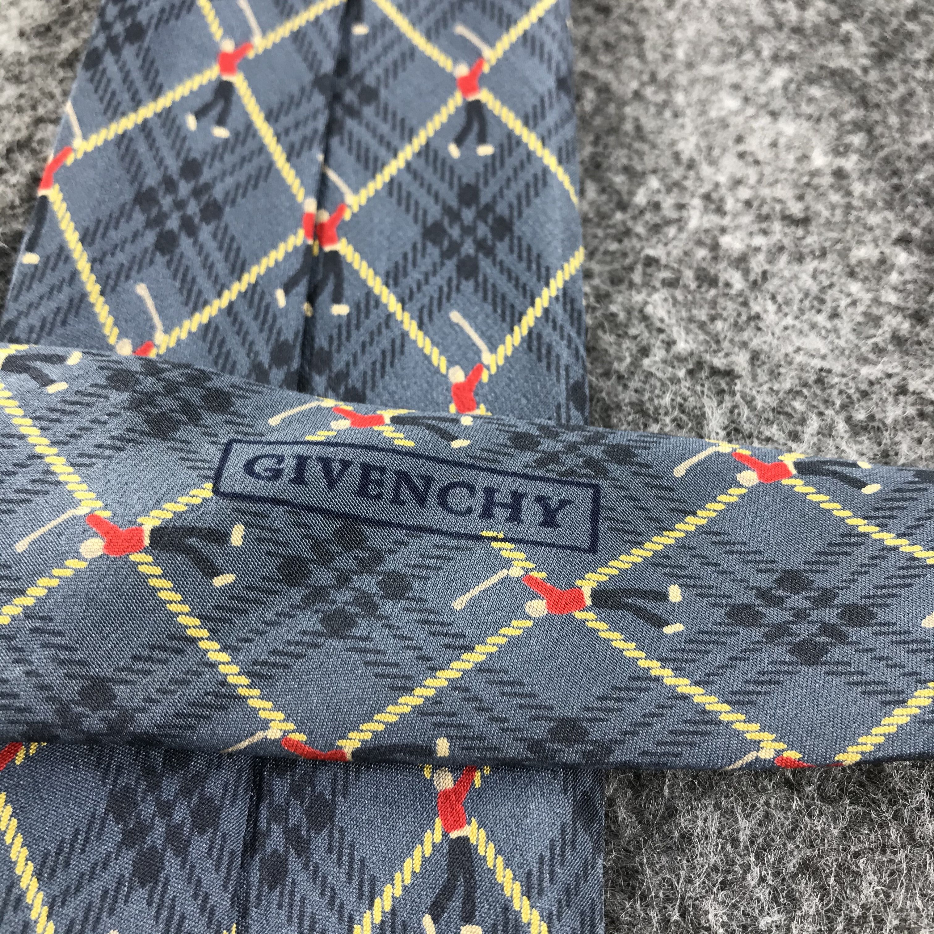 Givenchy × Vintage Vintage Givenchy Golfer Silk Neck Ties T19 Size ONE SIZE - 6 Thumbnail