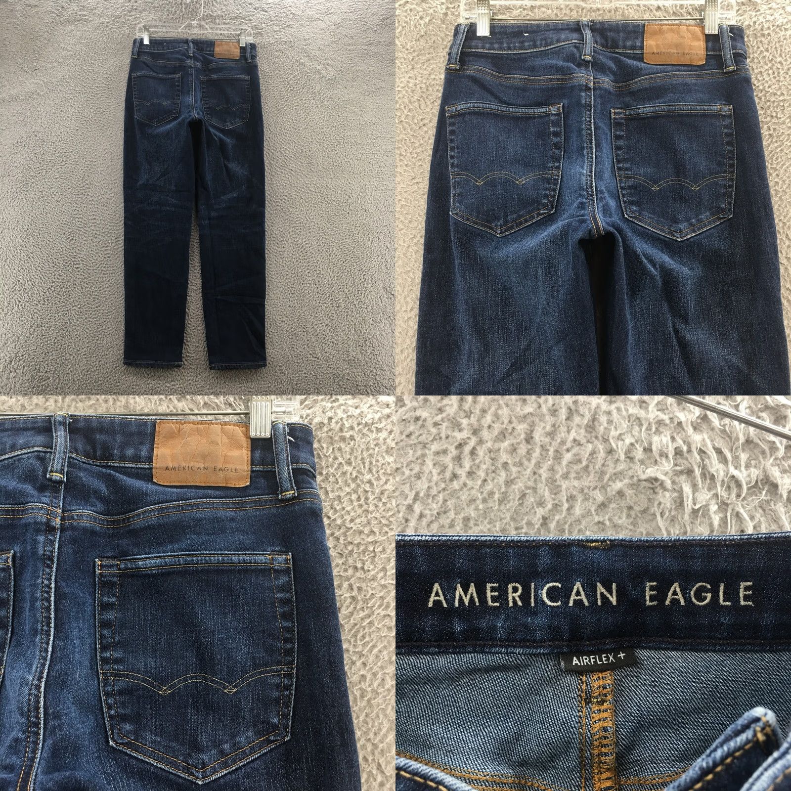 American Eagle Outfitters American Eagle Outfitters Airflex+ Skinny Jeans Mens 28x30 Blue Denim Zip Fly Size US 28 / EU 44 - 9 Thumbnail